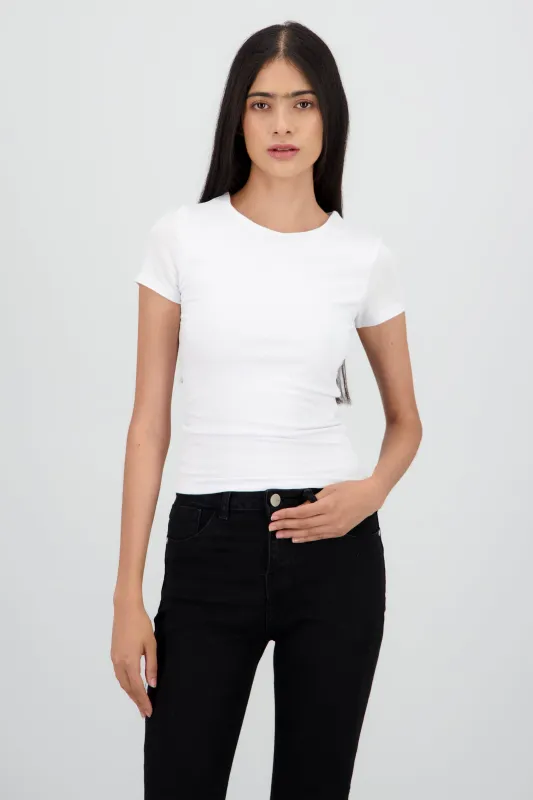 Playera lisa escote redondo sold by Shasa