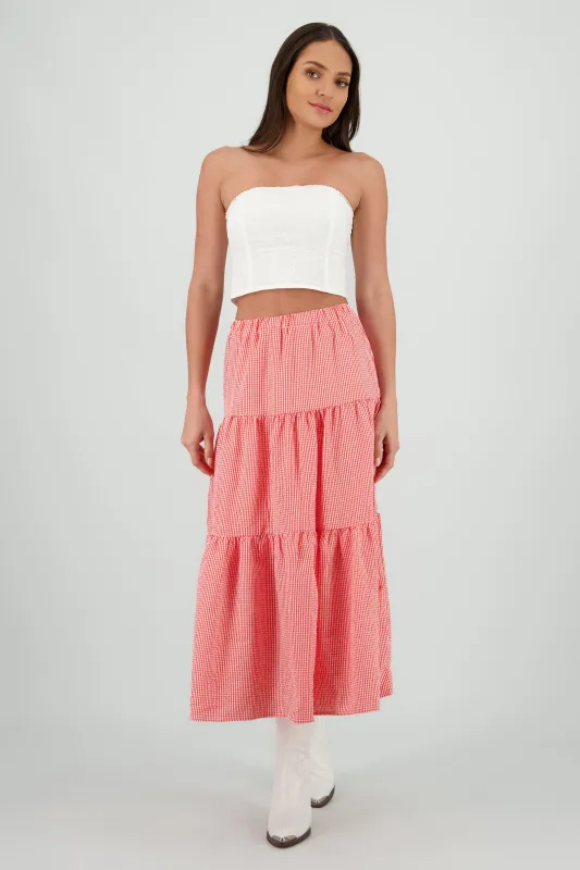 Falda midi resorte olanes sold by Shasa