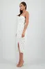 Vestido midi flores abertura sold by Shasa