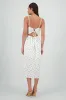 Vestido midi flores abertura sold by Shasa