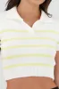 Top tejido cuello polo rayas sold by Shasa