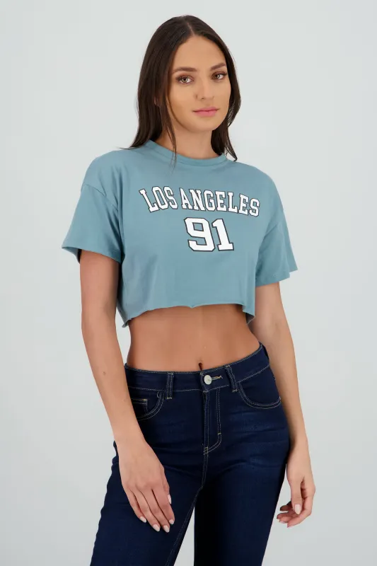 Top Manga Corta Los Angeles sold by Shasa