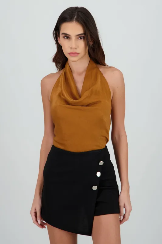 Top halter satin sold by Shasa