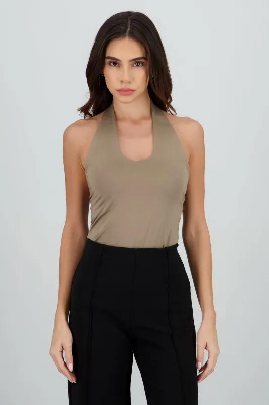 Top cuello halter sold by Shasa