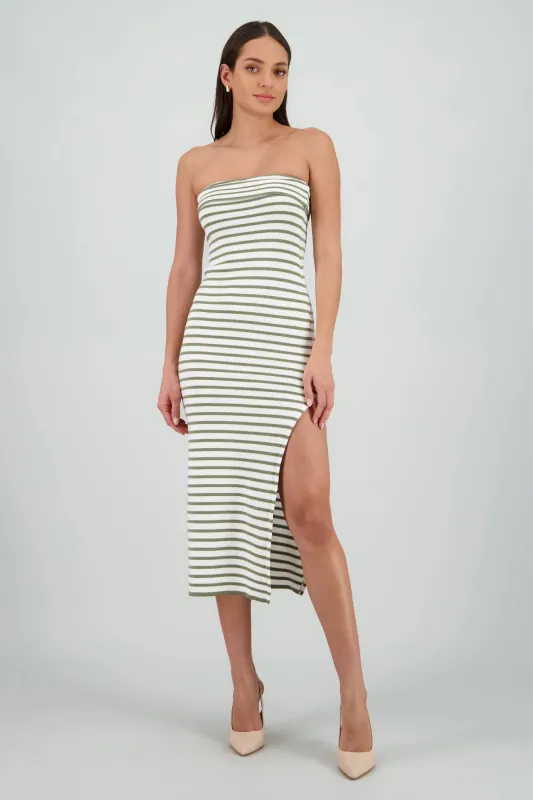 Vestido maxi detalle doblez sold by Shasa