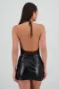 Bodysuit halter mesh brillos sold by Shasa