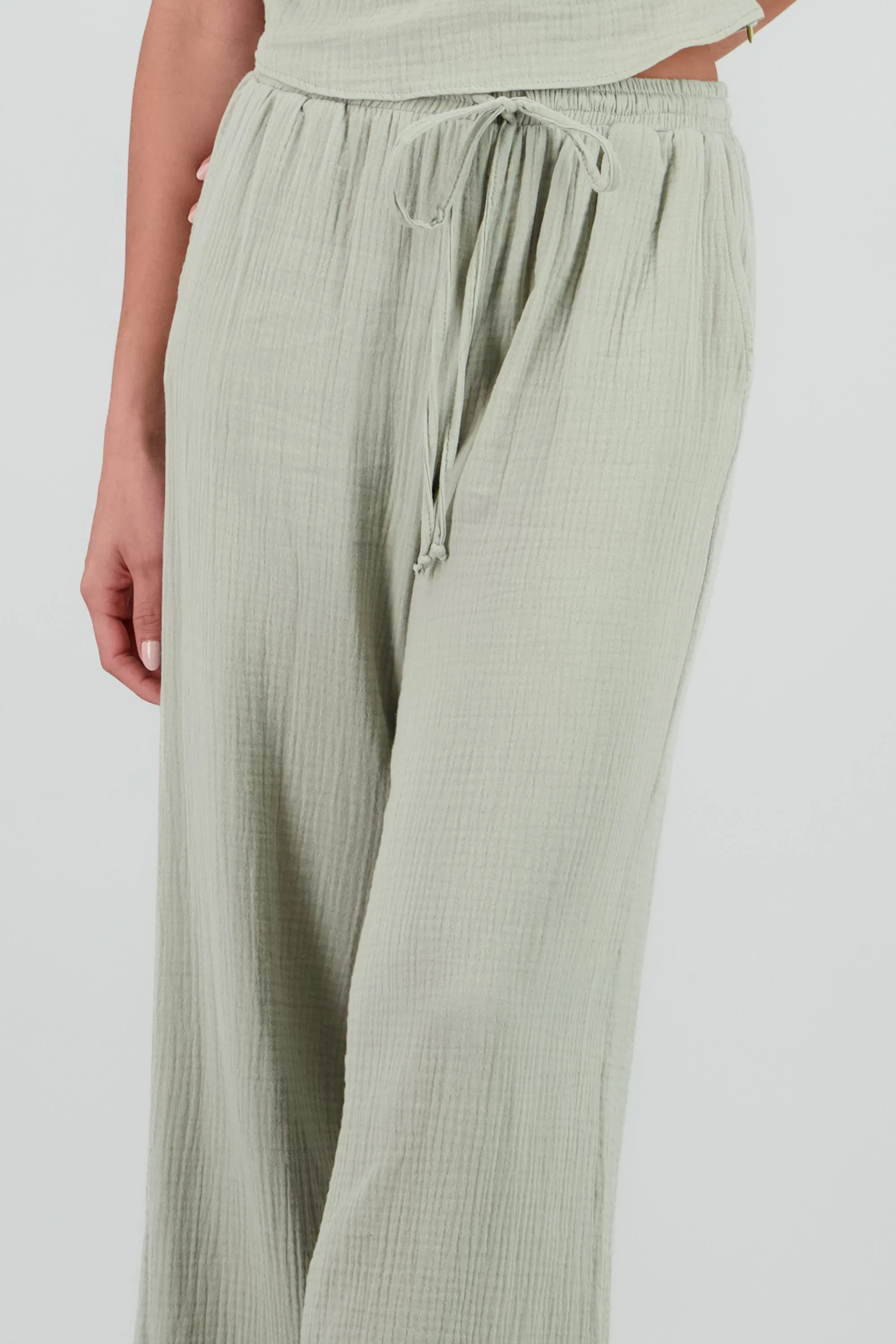 Pantalon fluido wide leg sold by Shasa product image thumbnail 5