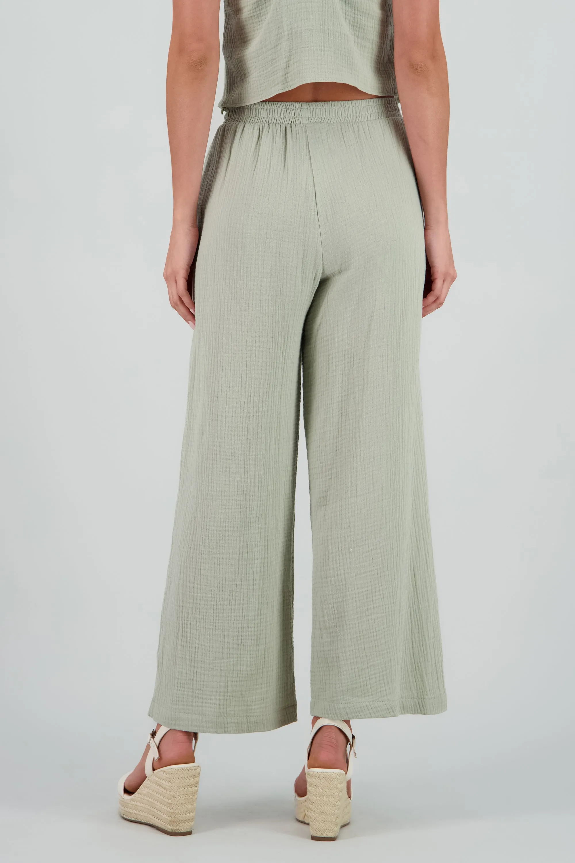 Pantalon fluido wide leg sold by Shasa product image thumbnail 4