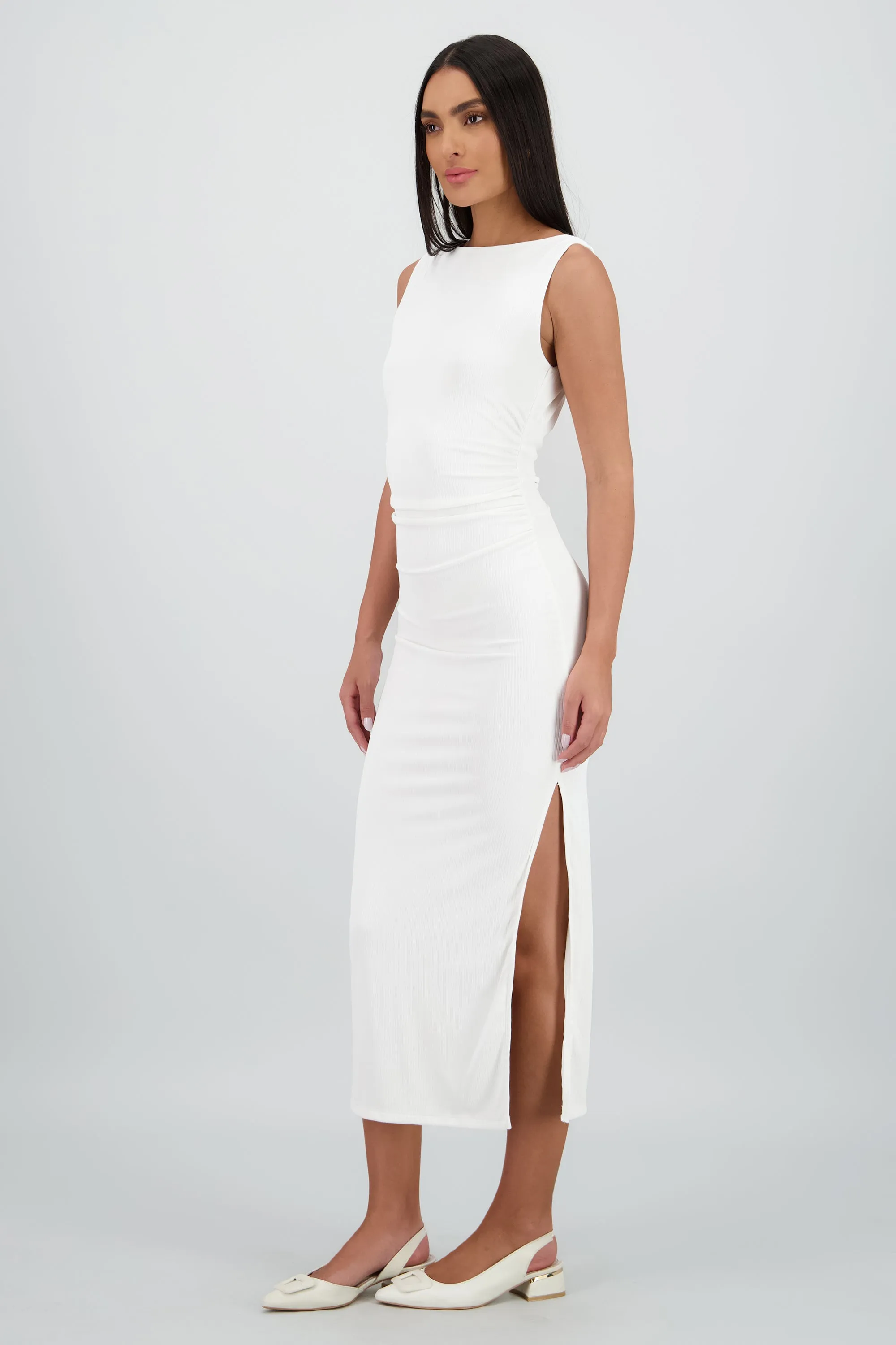 Vestido detalle drapeado costado sold by Shasa product image thumbnail 3