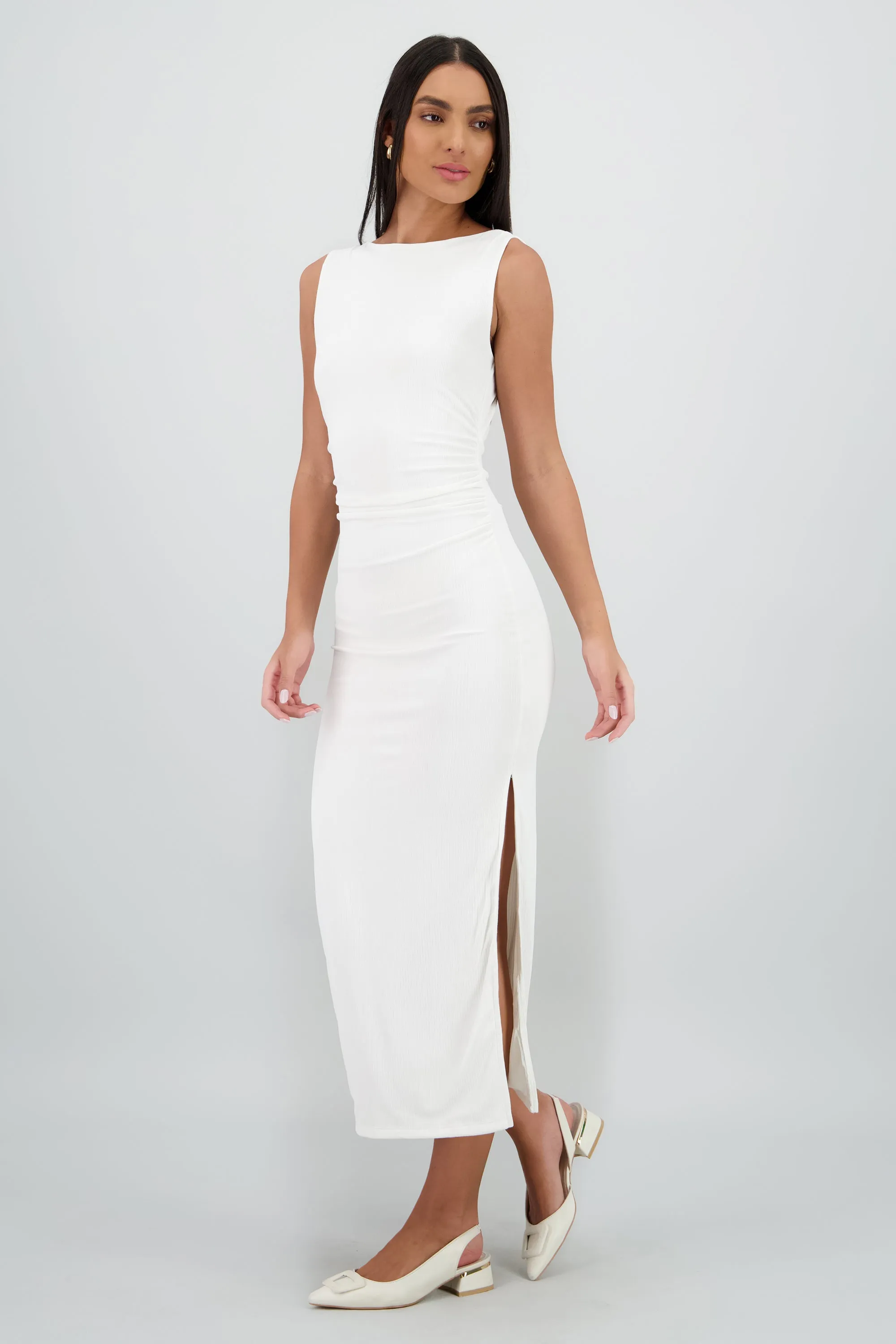 Vestido detalle drapeado costado sold by Shasa product image thumbnail 2