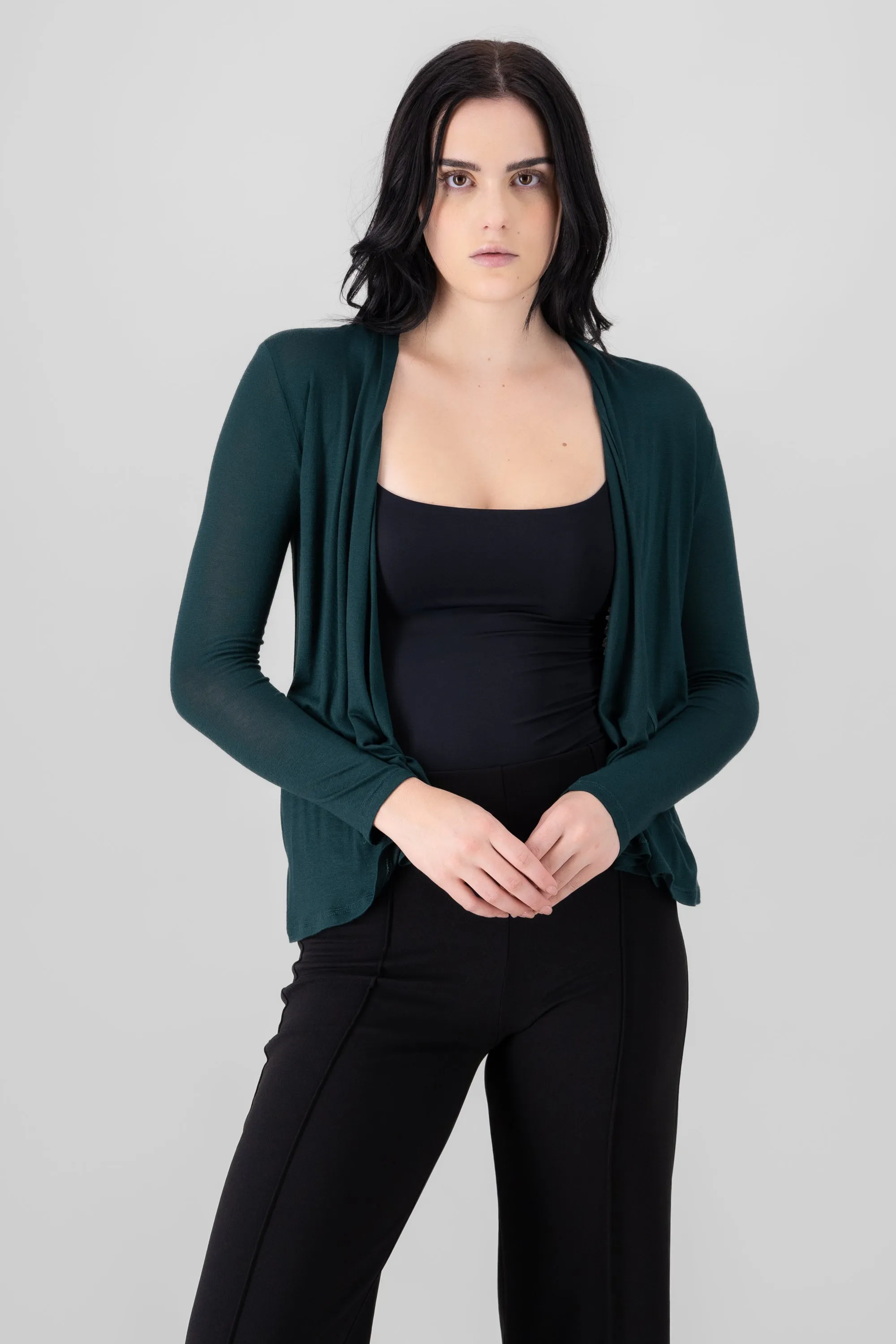 Cárdigan Corto Caída Cascada Manga Larga sold by Shasa