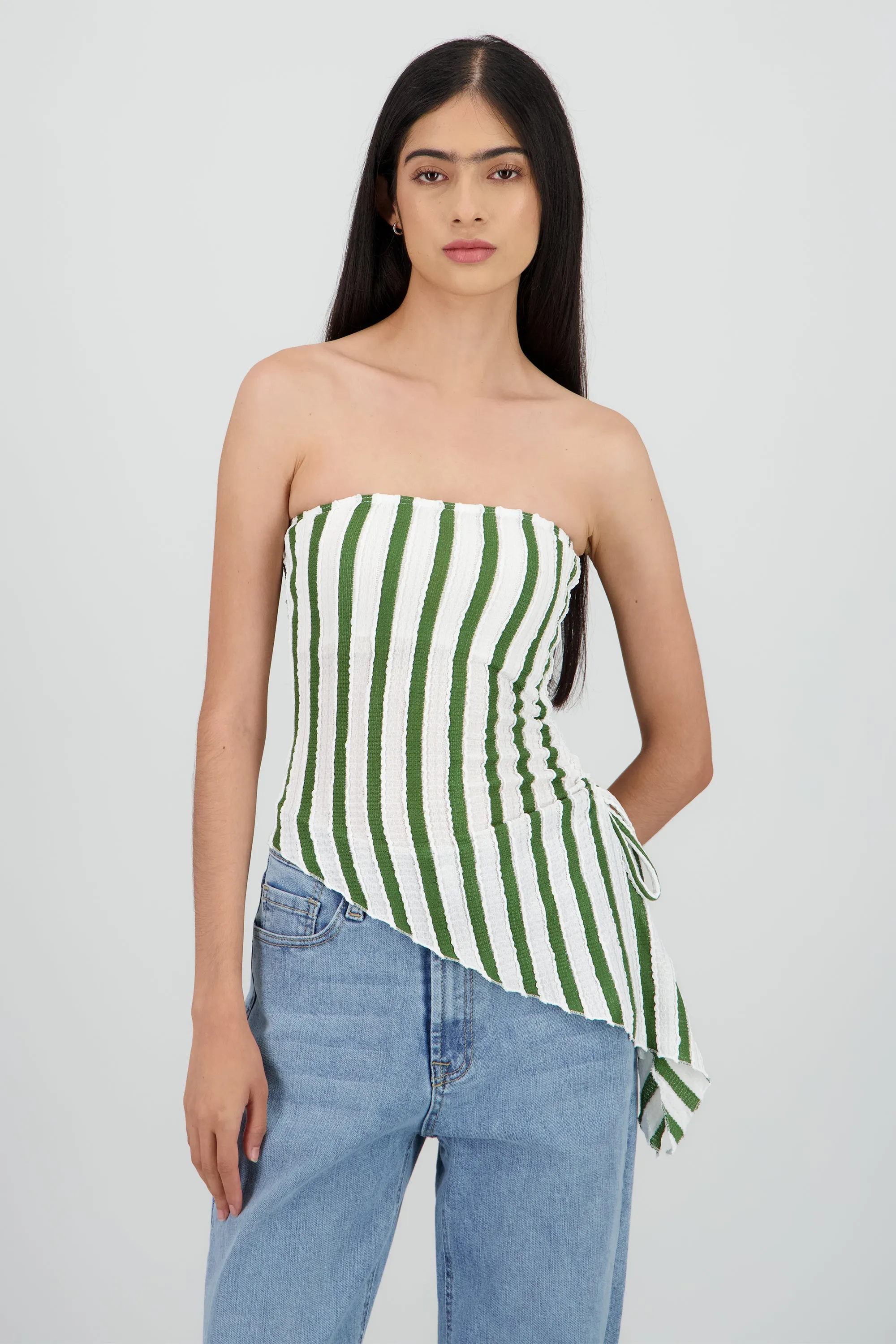 Top tubo abertura de lado rayas sold by Shasa product image thumbnail 2