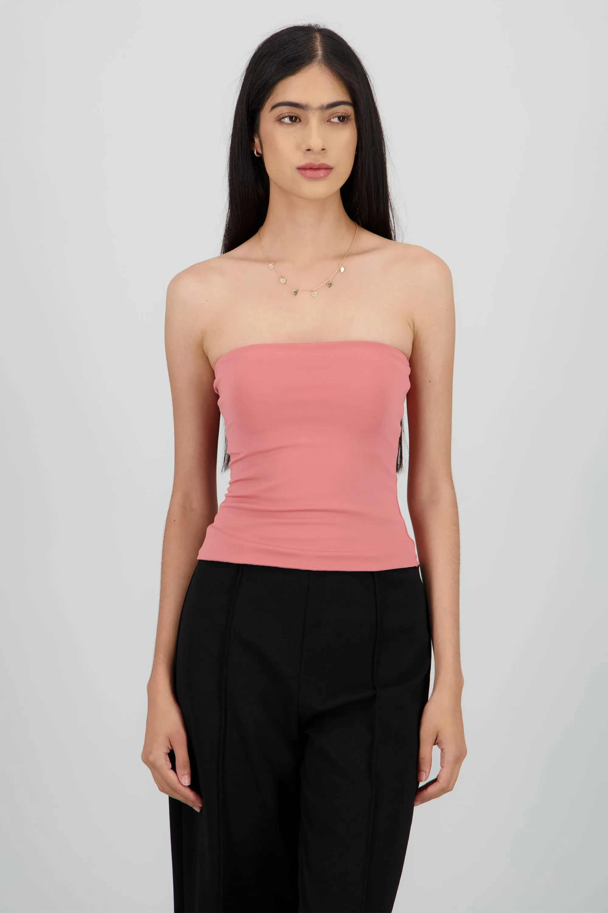 Top tubo liso doble tela sold by Shasa