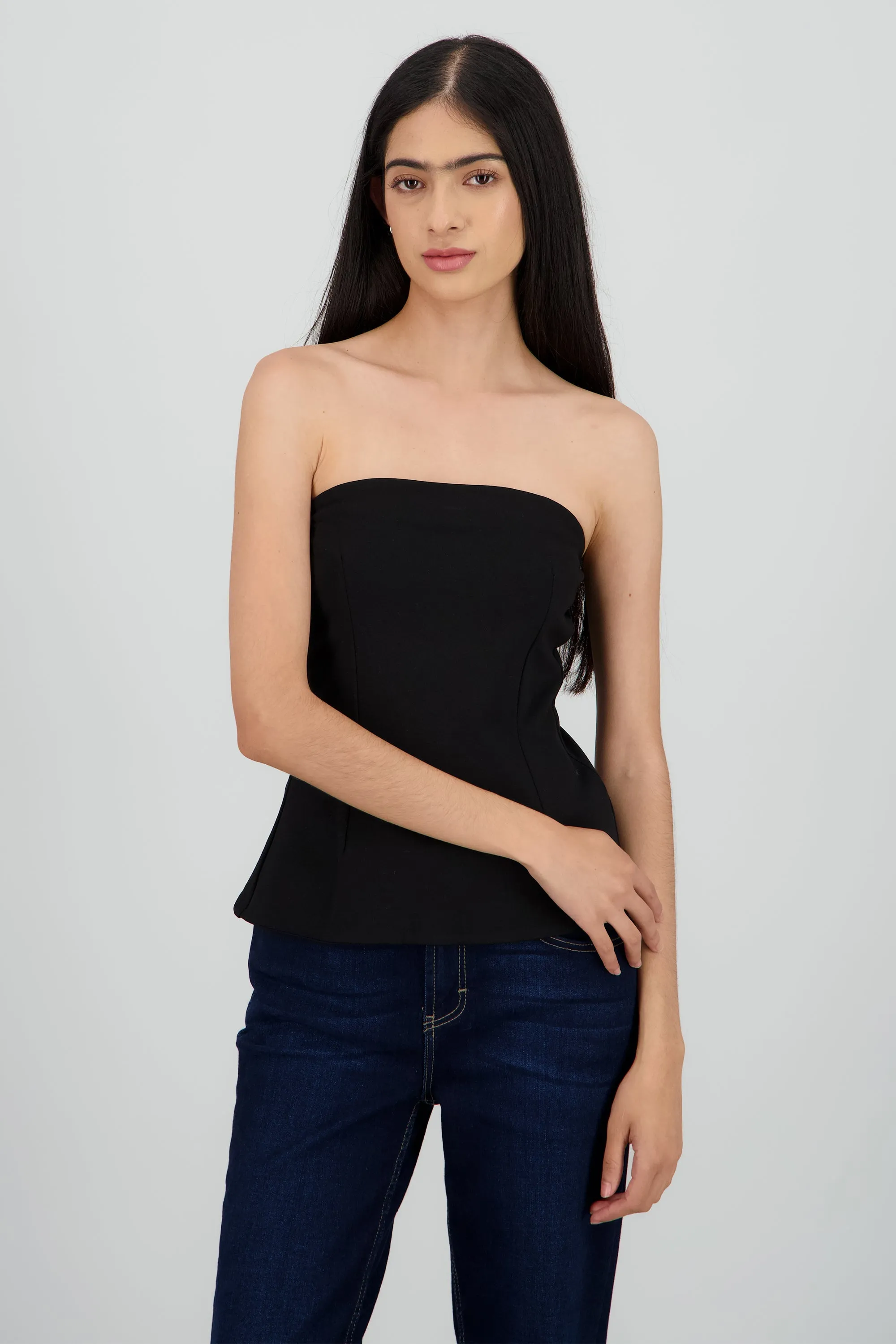 Top strapless con cortes sold by Shasa product image thumbnail 2