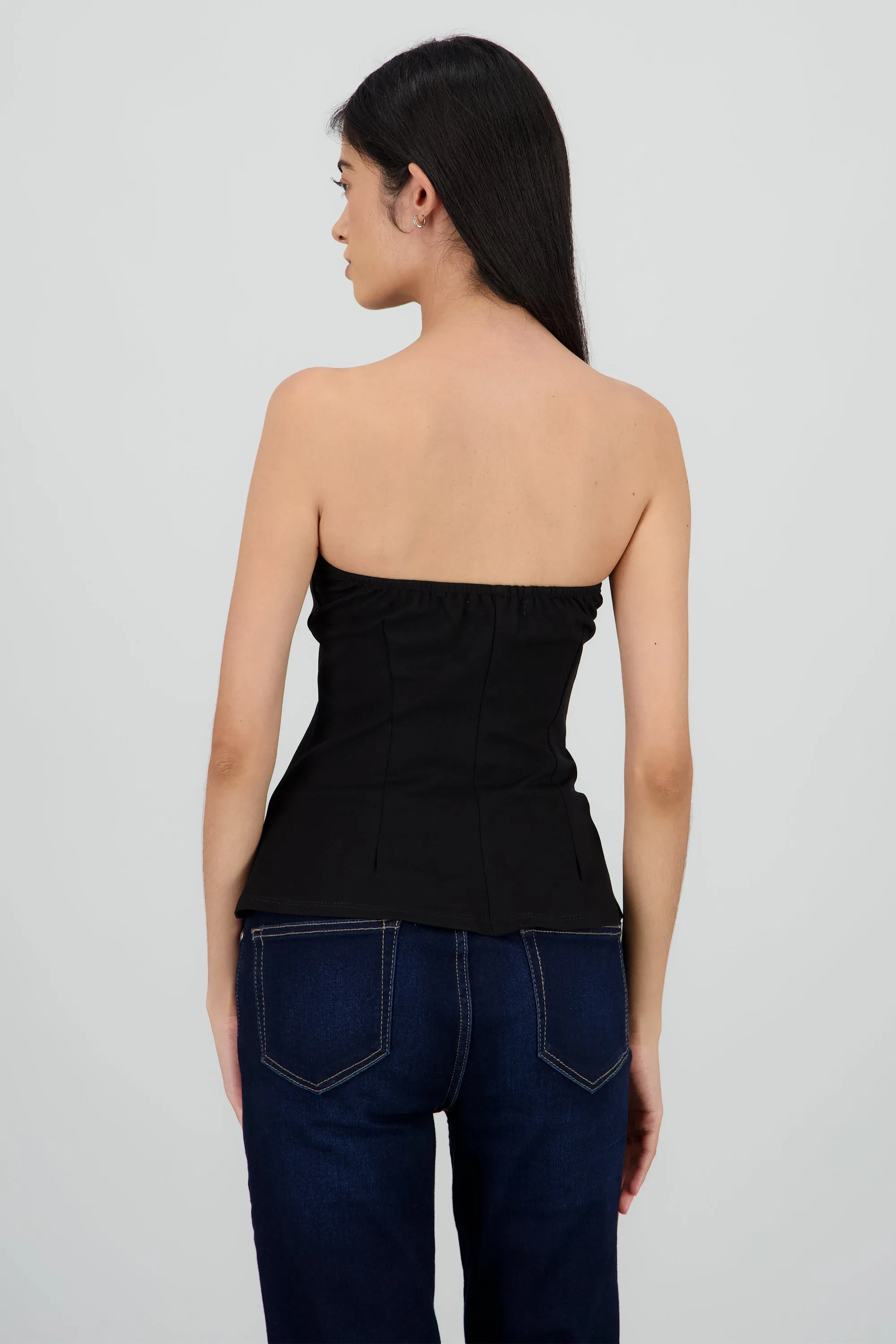 Top strapless con cortes sold by Shasa product image thumbnail 4
