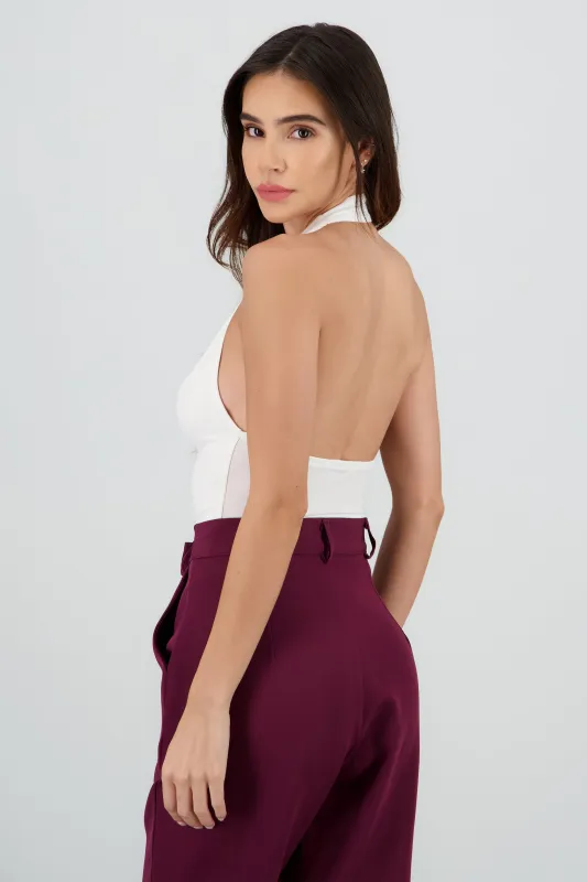 Top halter escote cascada sold by Shasa