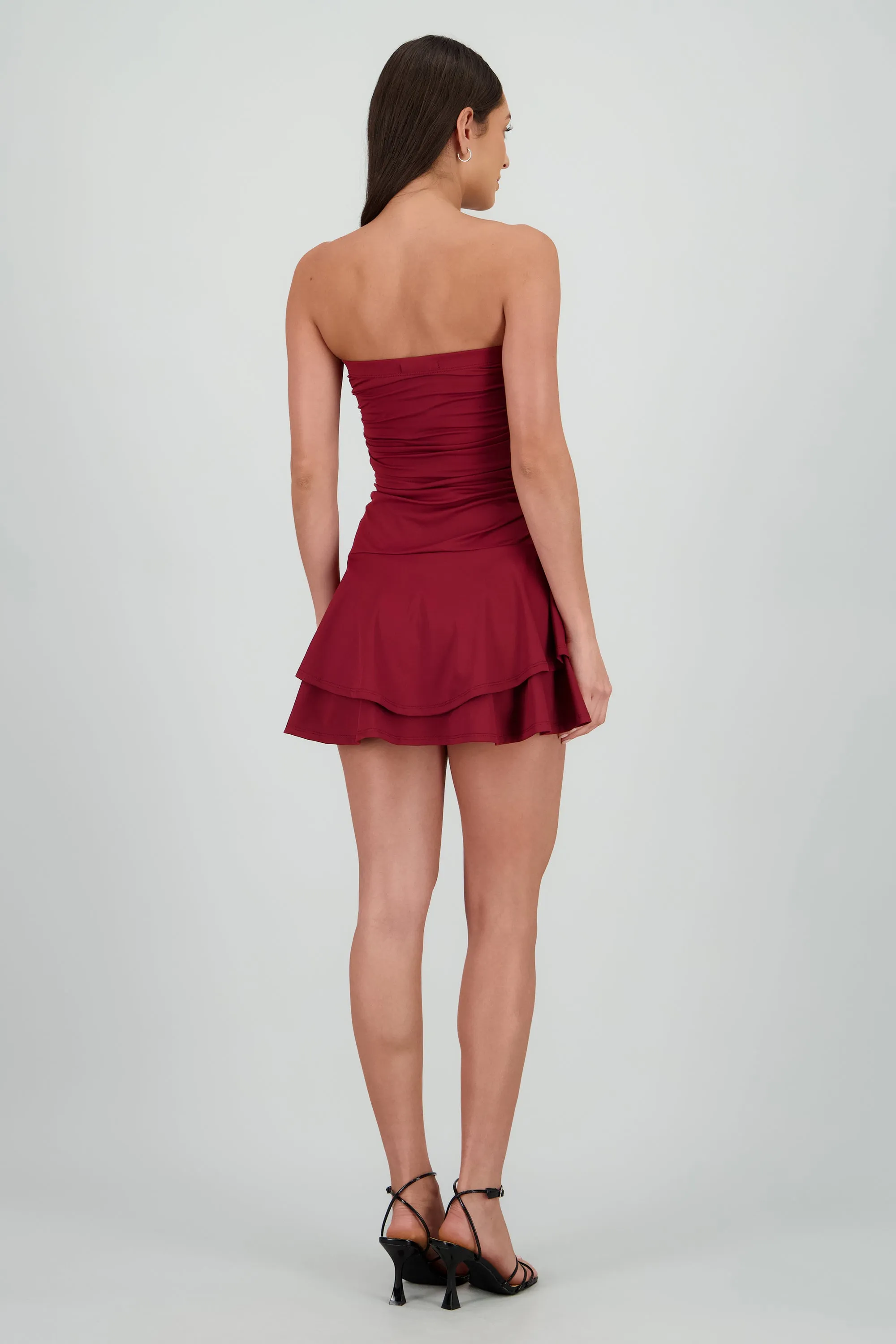 Vestido mini drapeado strapless sold by Shasa product image thumbnail 4