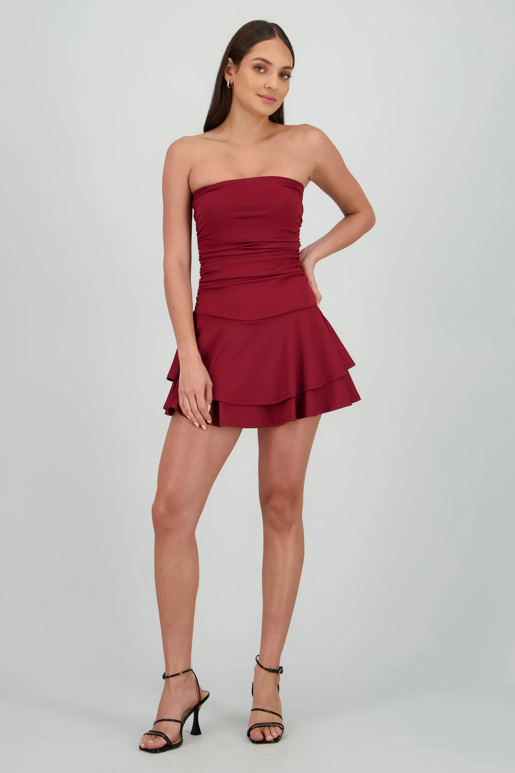 Vestido mini drapeado strapless sold by Shasa product image thumbnail 2