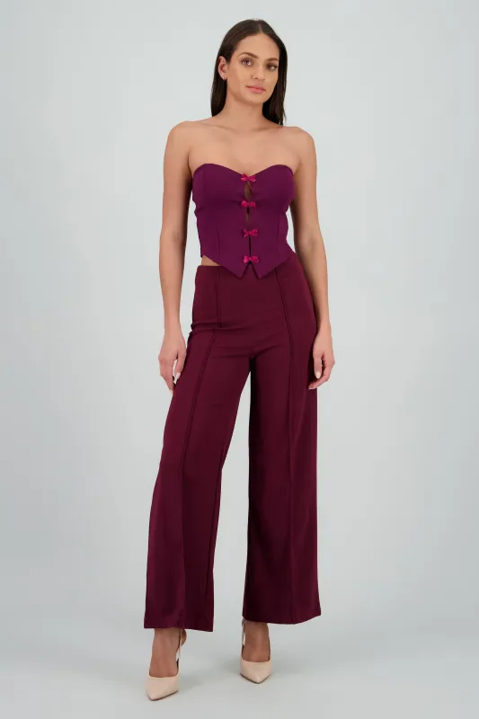 Pantalón Amplio Costura Frontal sold by Shasa