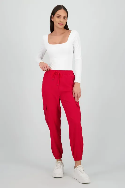 Pantalón Cargo Monocolor Bolsas sold by Shasa