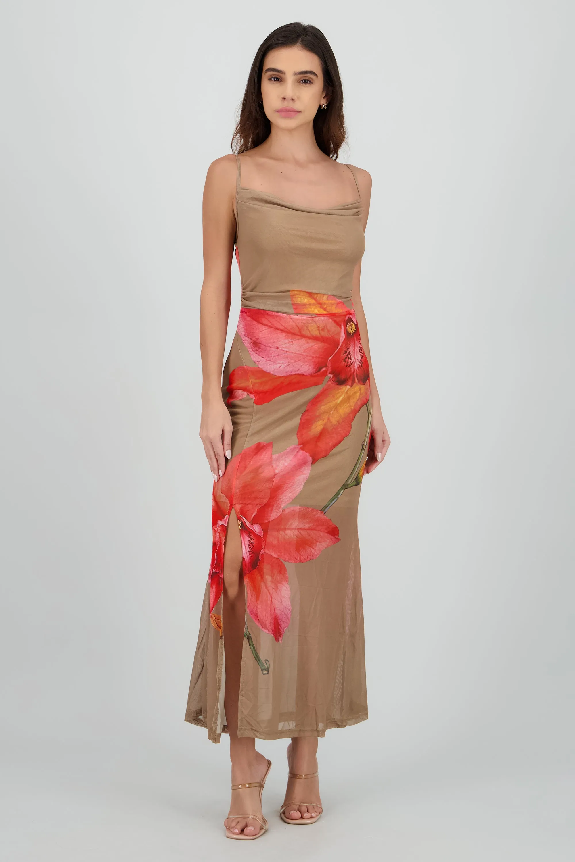 Vestido midi estampado flor sold by Shasa