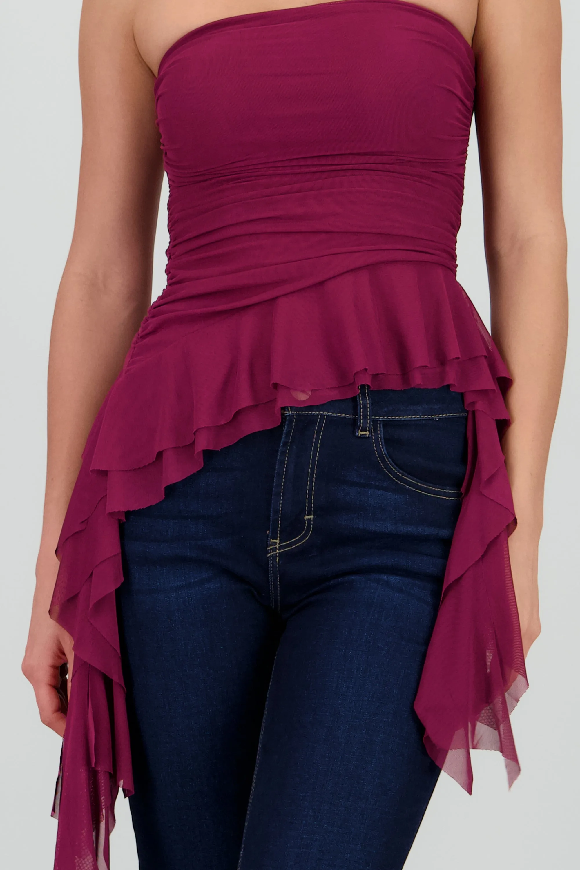 Top strapless drapeado sold by Shasa product image thumbnail 5