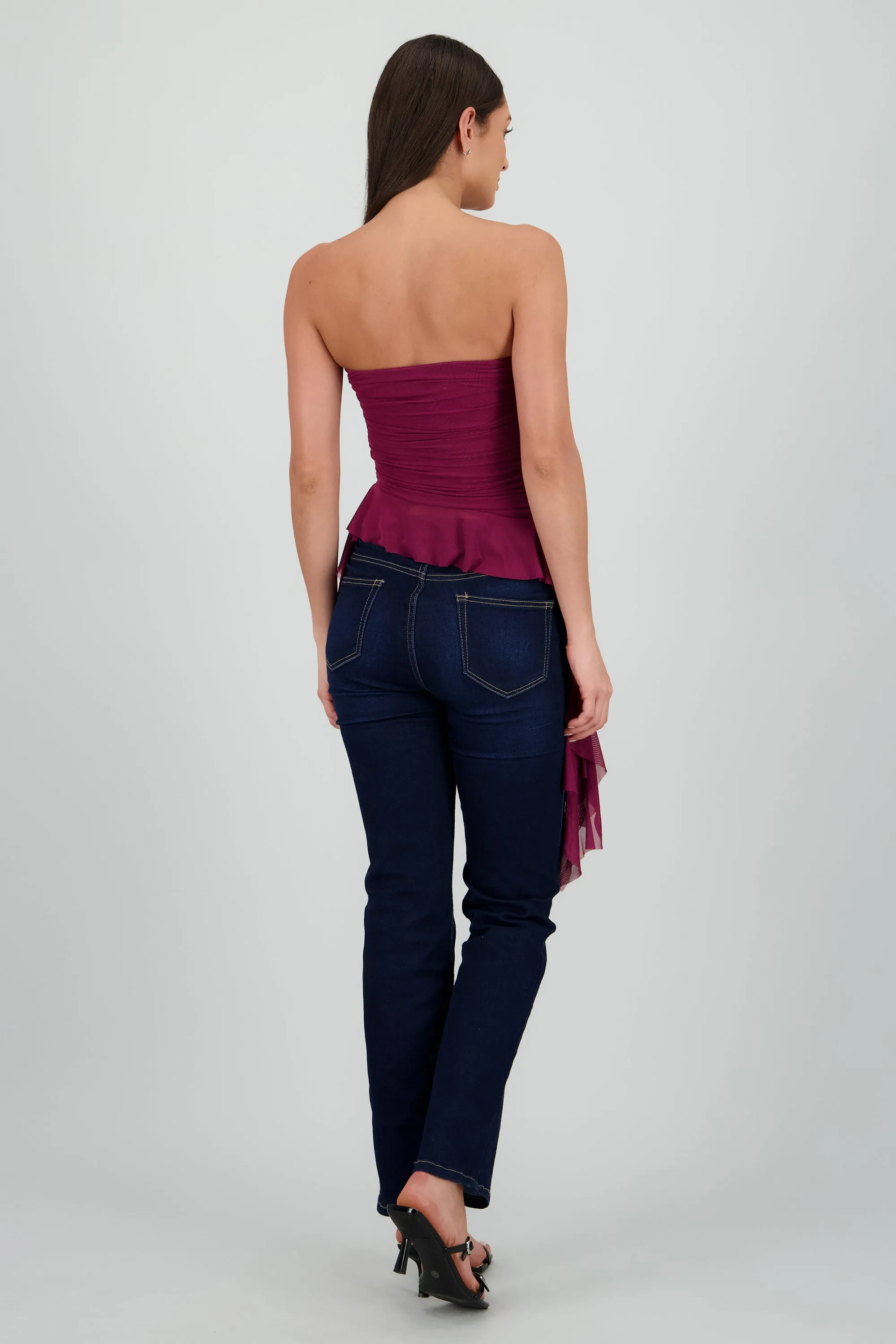 Top strapless drapeado sold by Shasa product image thumbnail 4