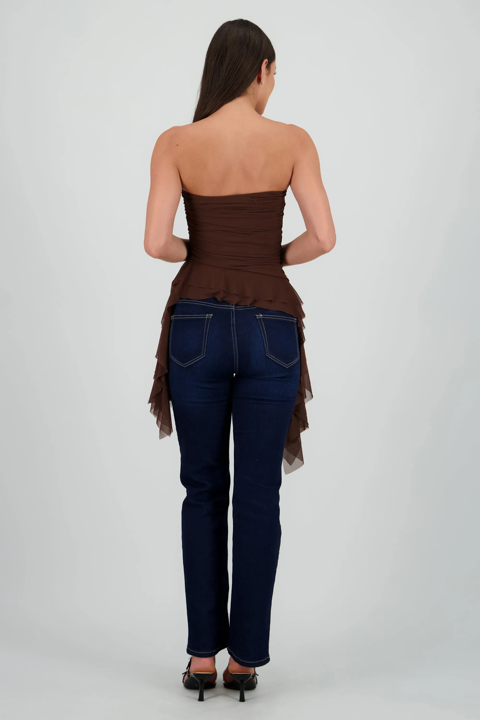 Top strapless drapeado sold by Shasa product image thumbnail 4