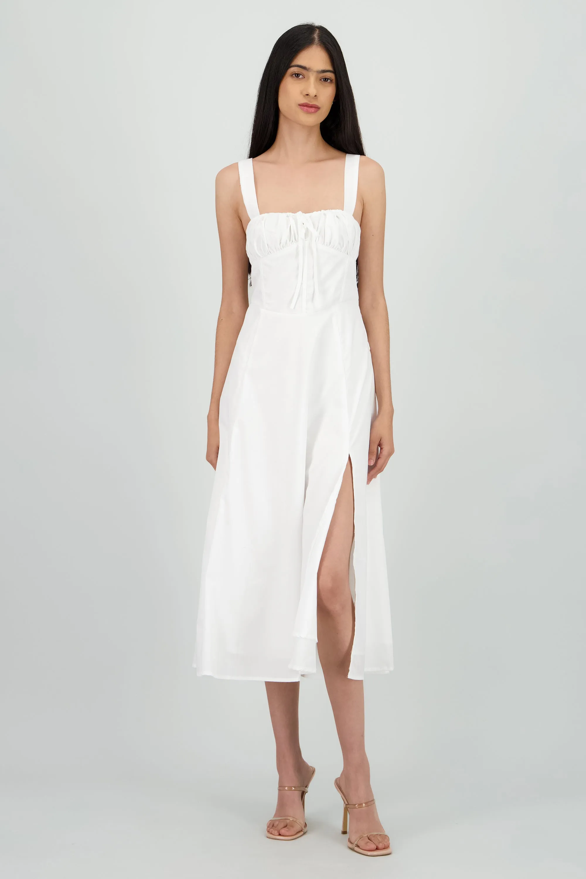 Vestido liso maxi corset sold by Shasa