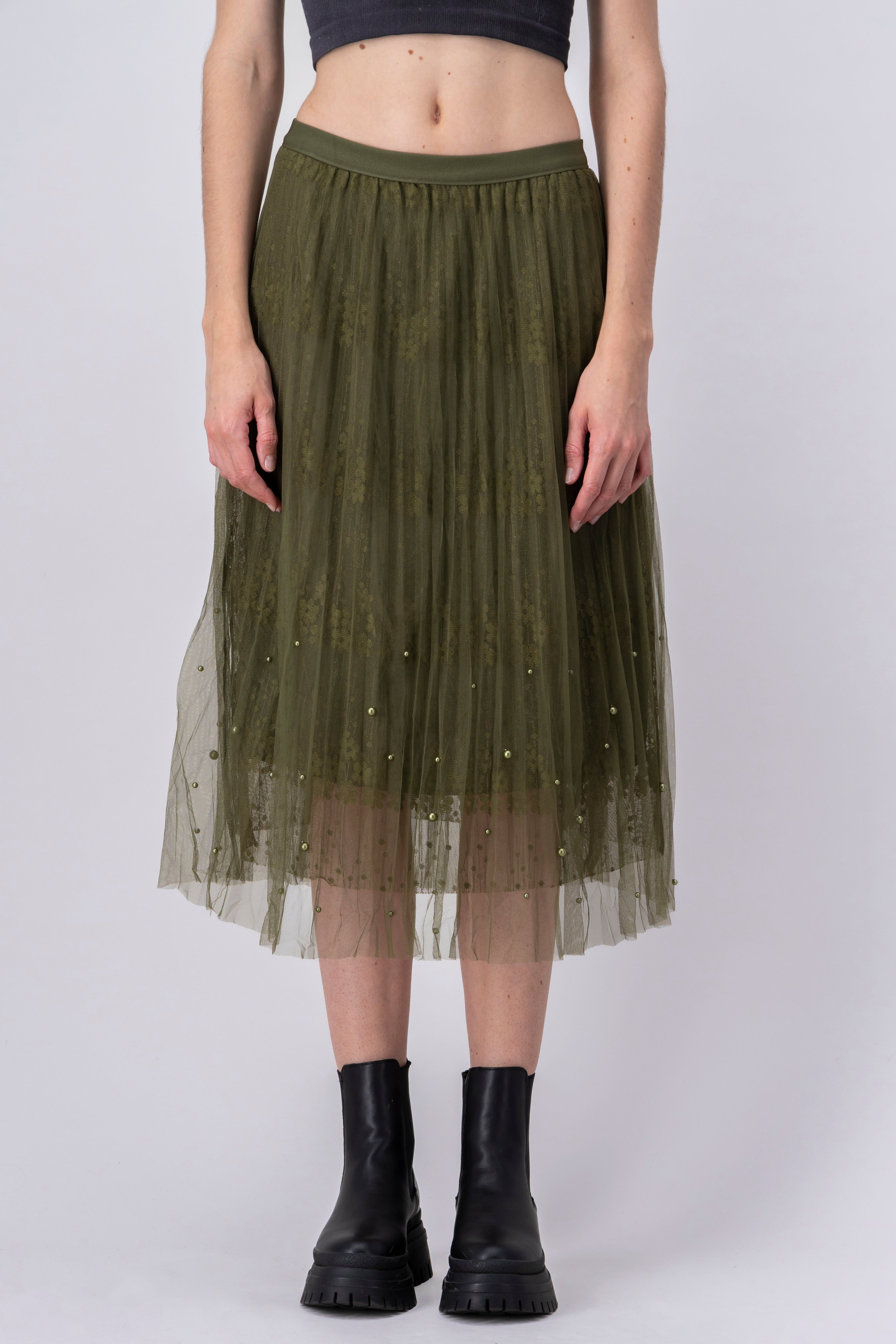 Falda midi plisado mesh sold by Shasa product image thumbnail 2