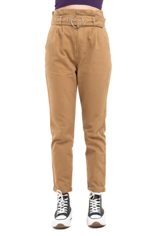 Pantalón paper bag cinturón sold by Shasa