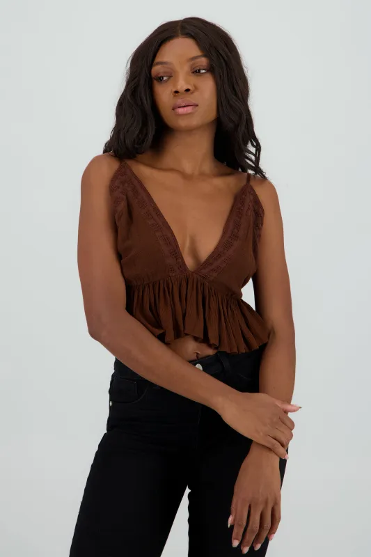 Blusa tirantes peplum sold by Shasa