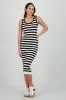 Vestido maxi rayas tirantes sold by Shasa
