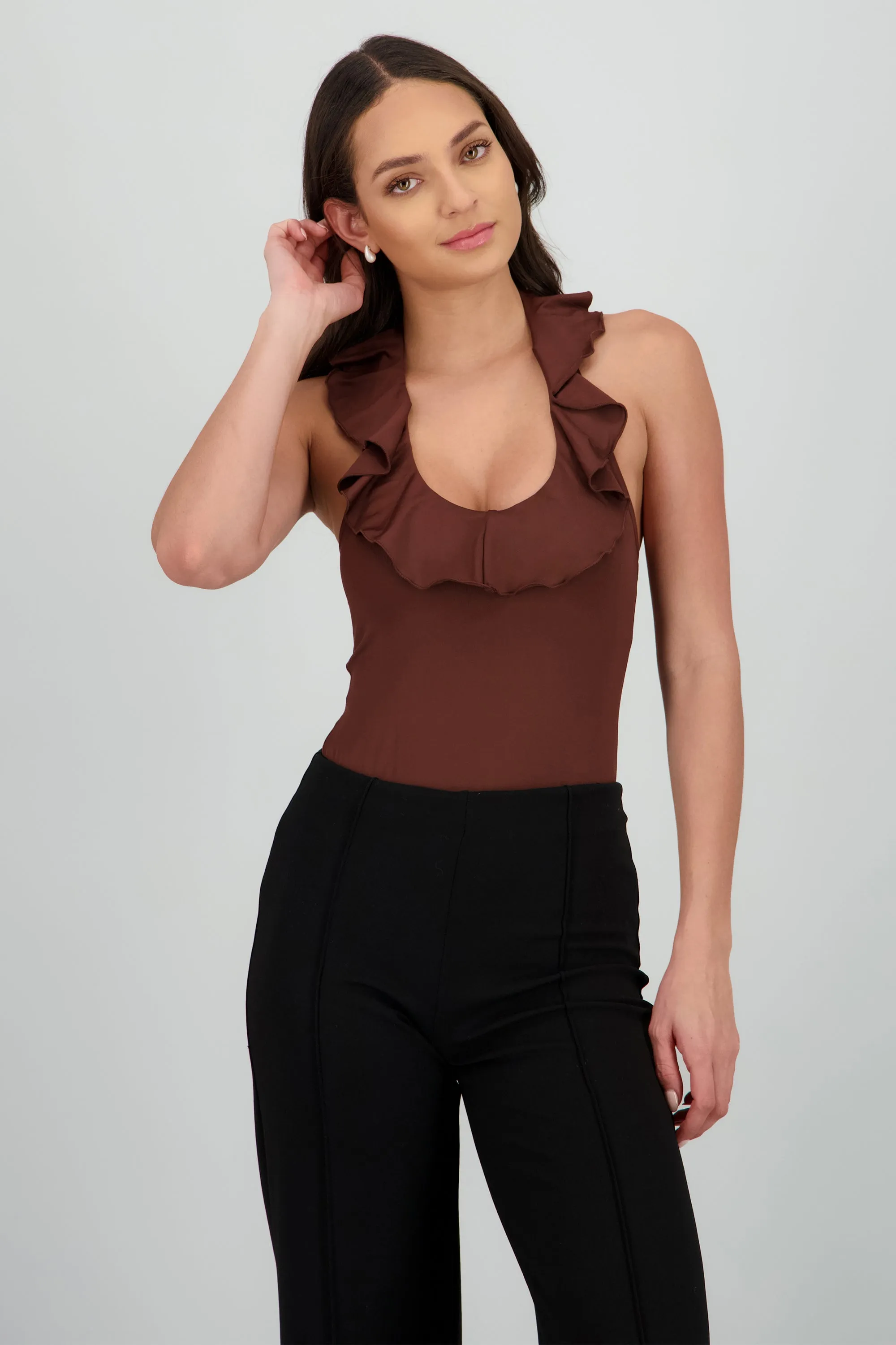 Bodysuit escote en v volante sold by Shasa product image thumbnail 2