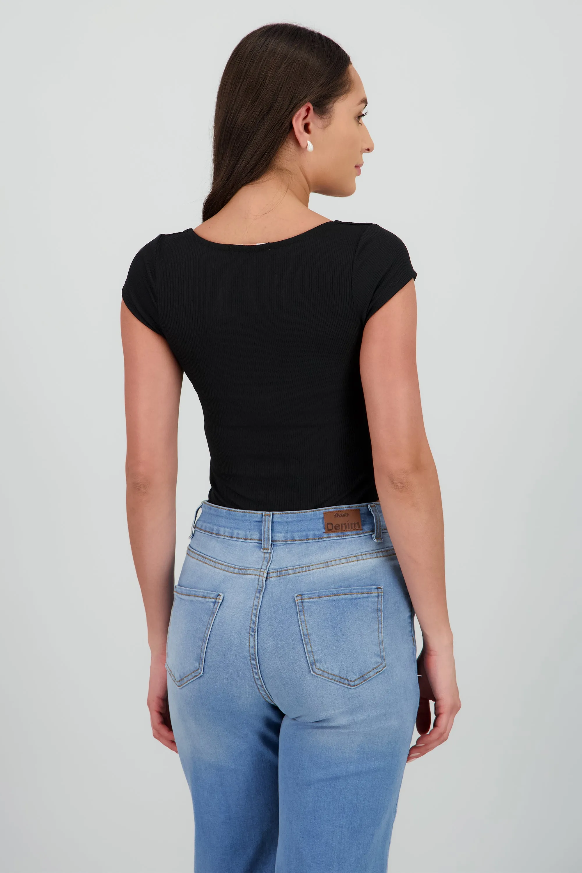 Body manga corta rib sold by Shasa product image thumbnail 4