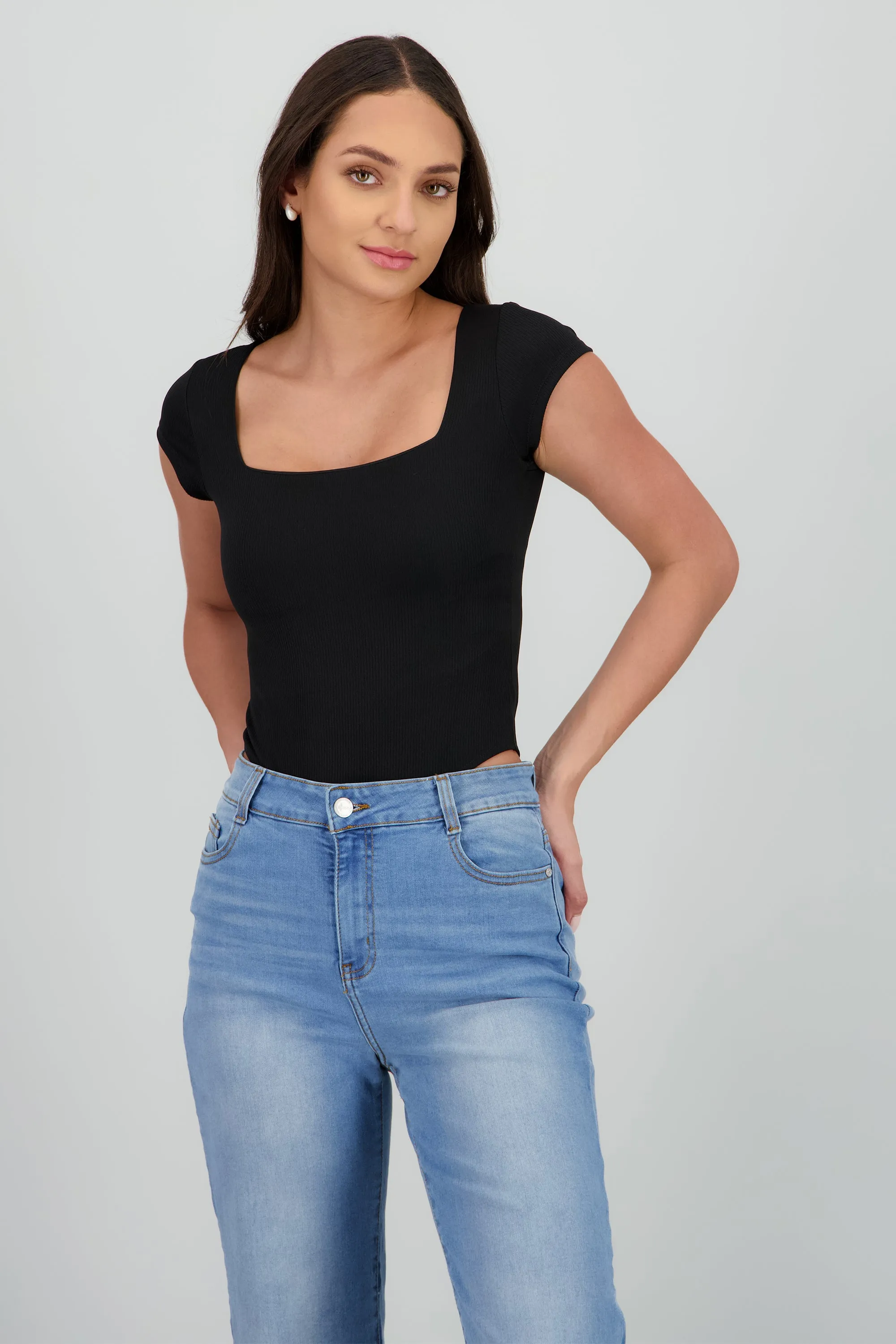 Body manga corta rib sold by Shasa product image thumbnail 2