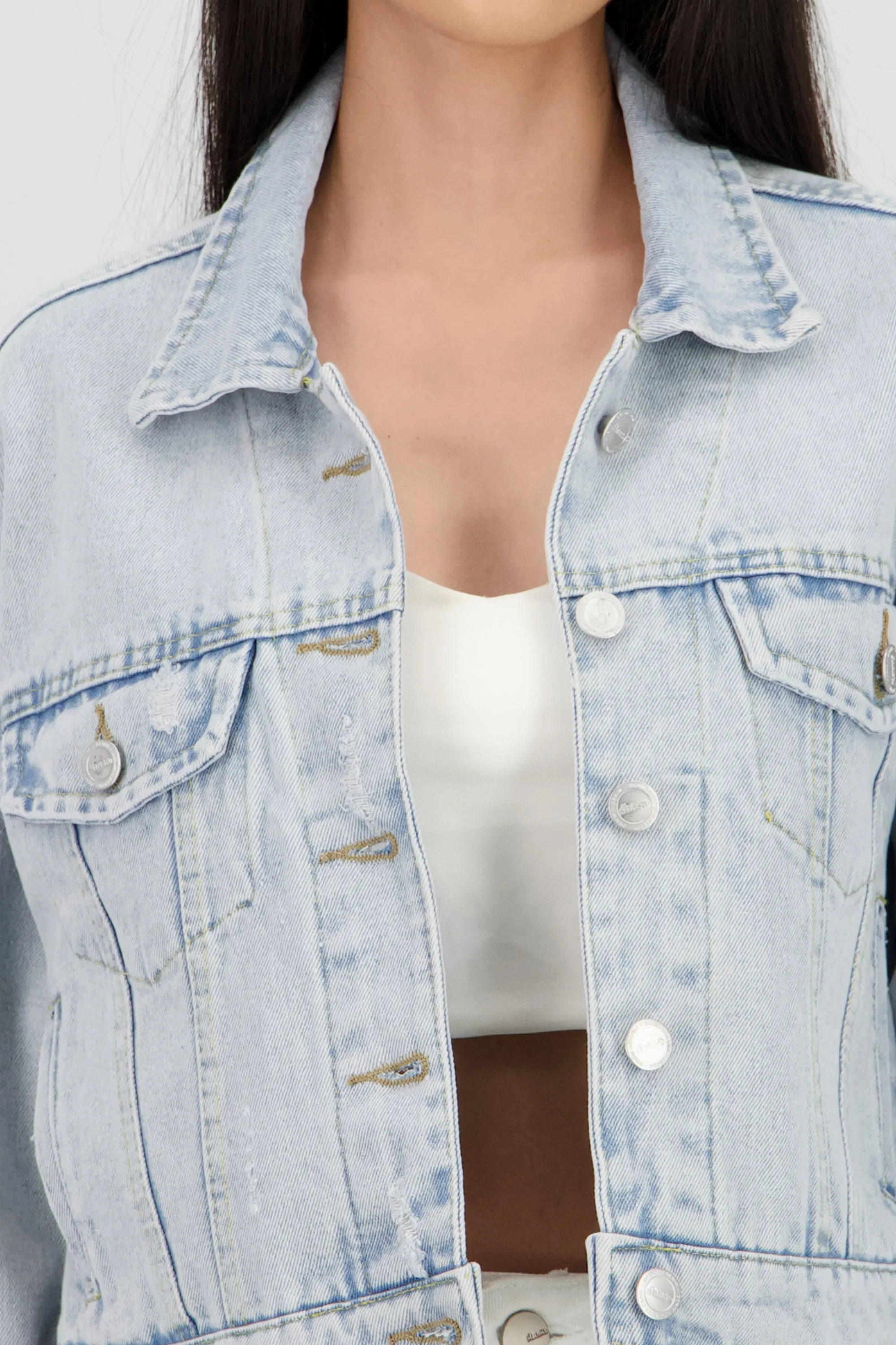 Chamarra trucker crop sold by Shasa product image thumbnail 5