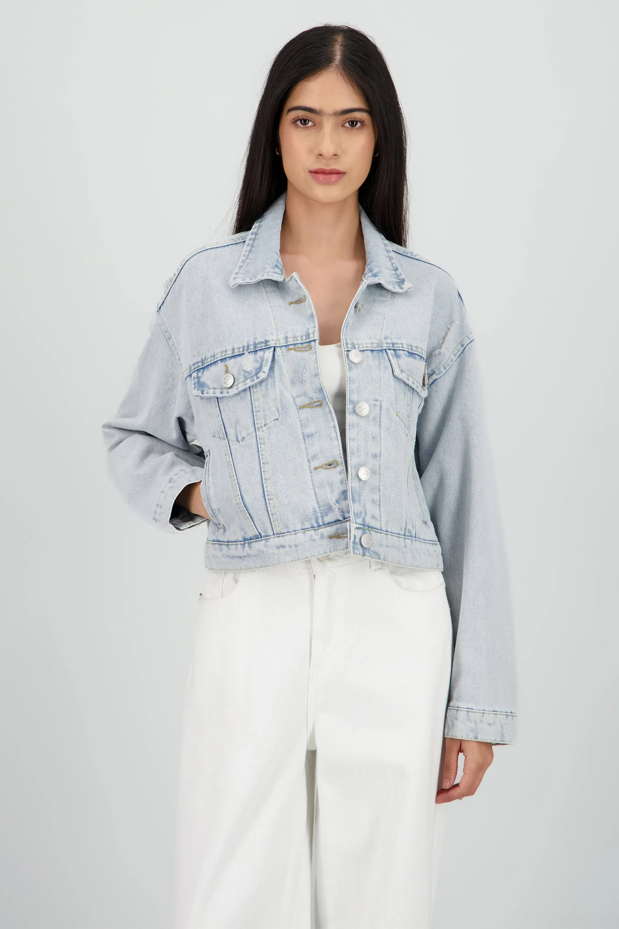 Chamarra trucker crop sold by Shasa