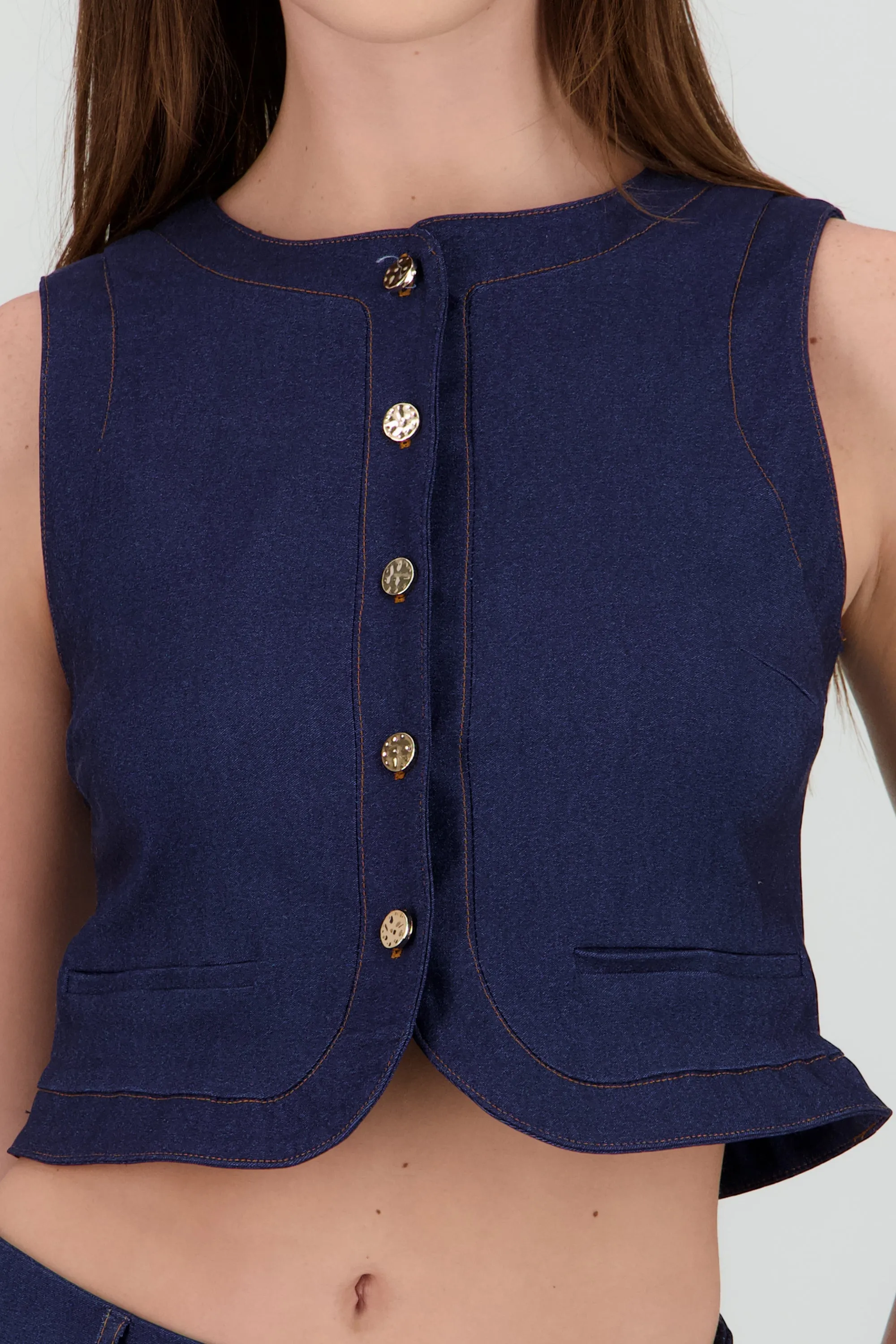 Chaleco botones detalle costuras sold by Shasa product image thumbnail 5