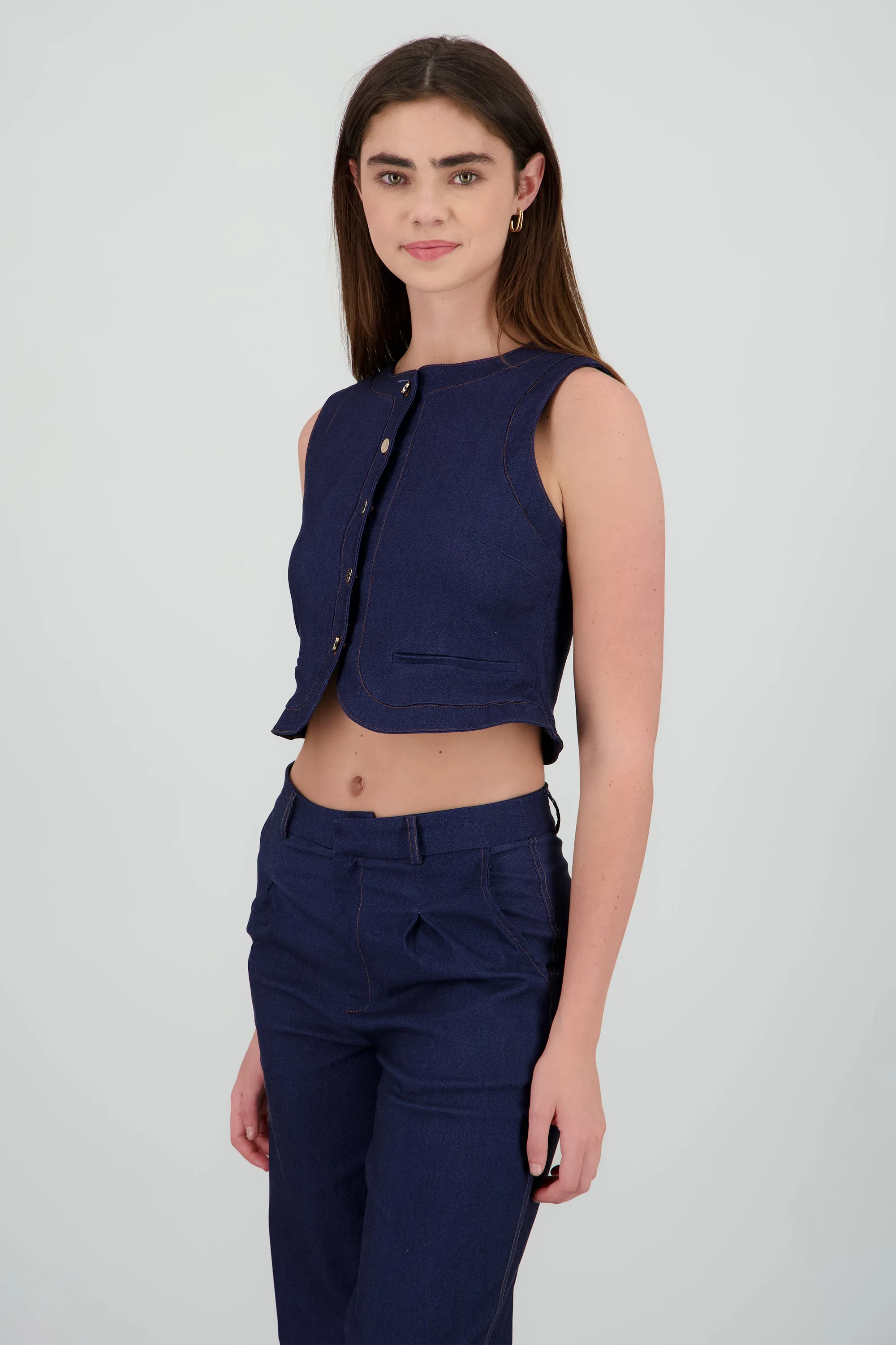 Chaleco botones detalle costuras sold by Shasa product image thumbnail 3