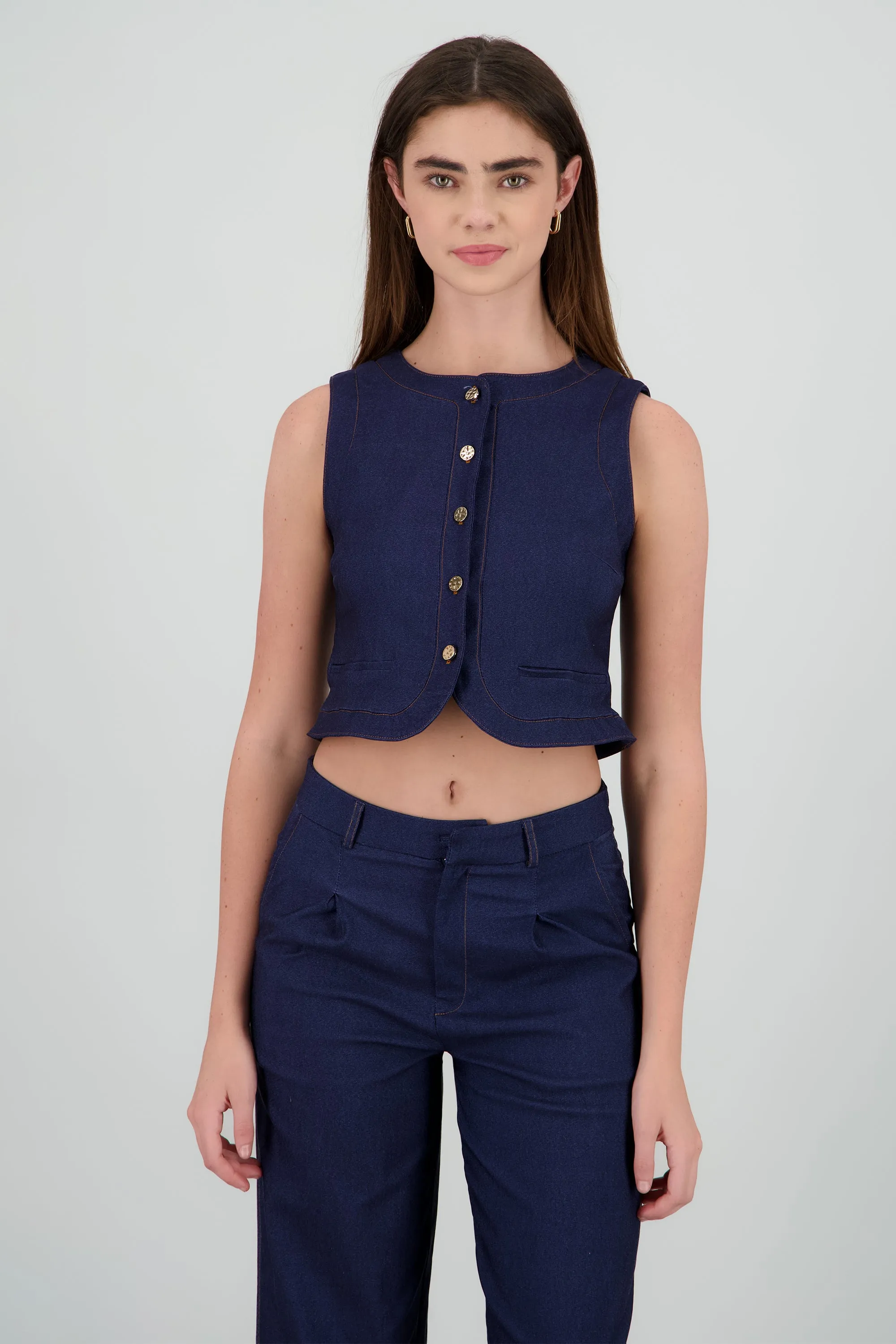 Chaleco botones detalle costuras sold by Shasa product image thumbnail 2