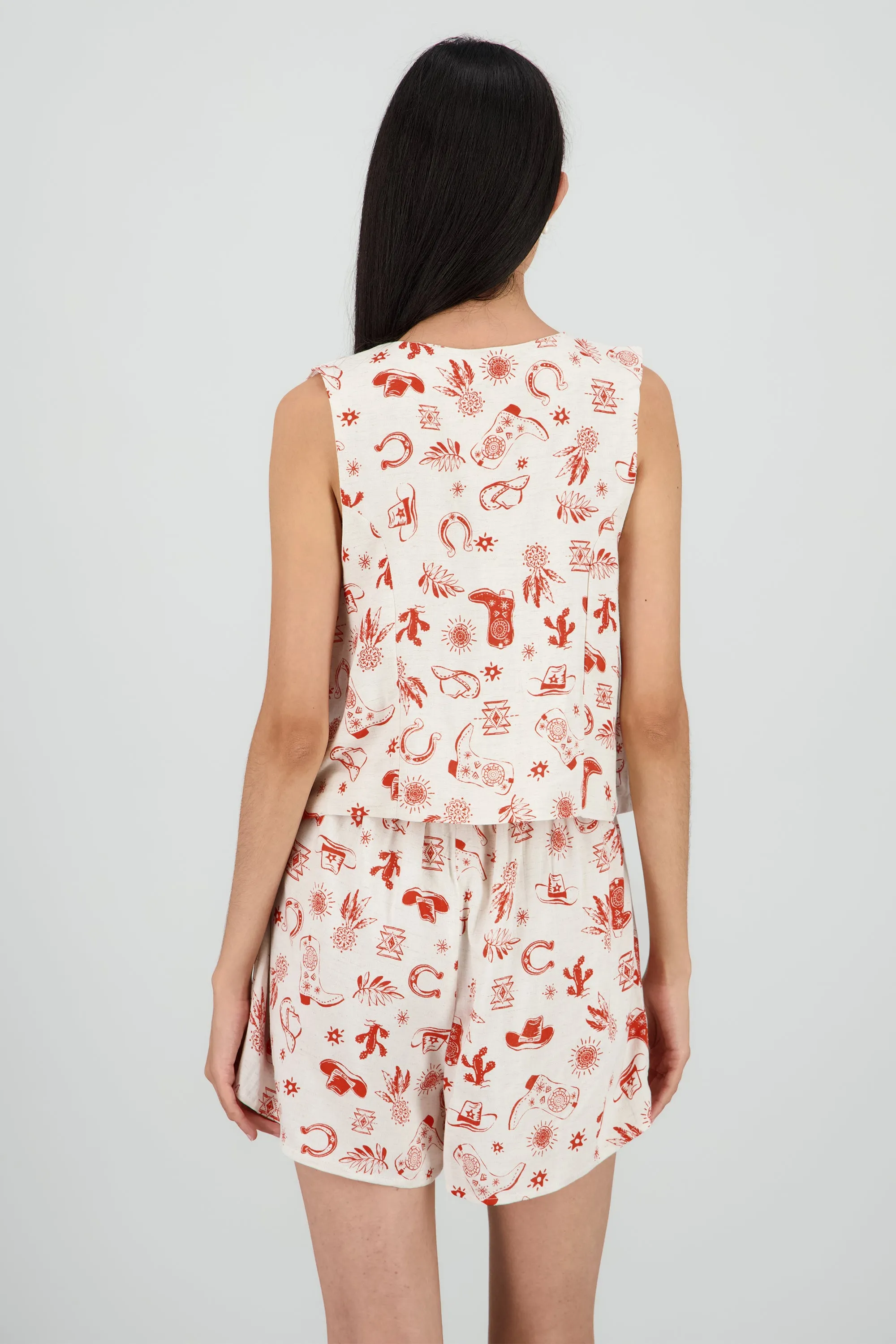 Chaleco amarre estampado vaquero sold by Shasa product image thumbnail 4