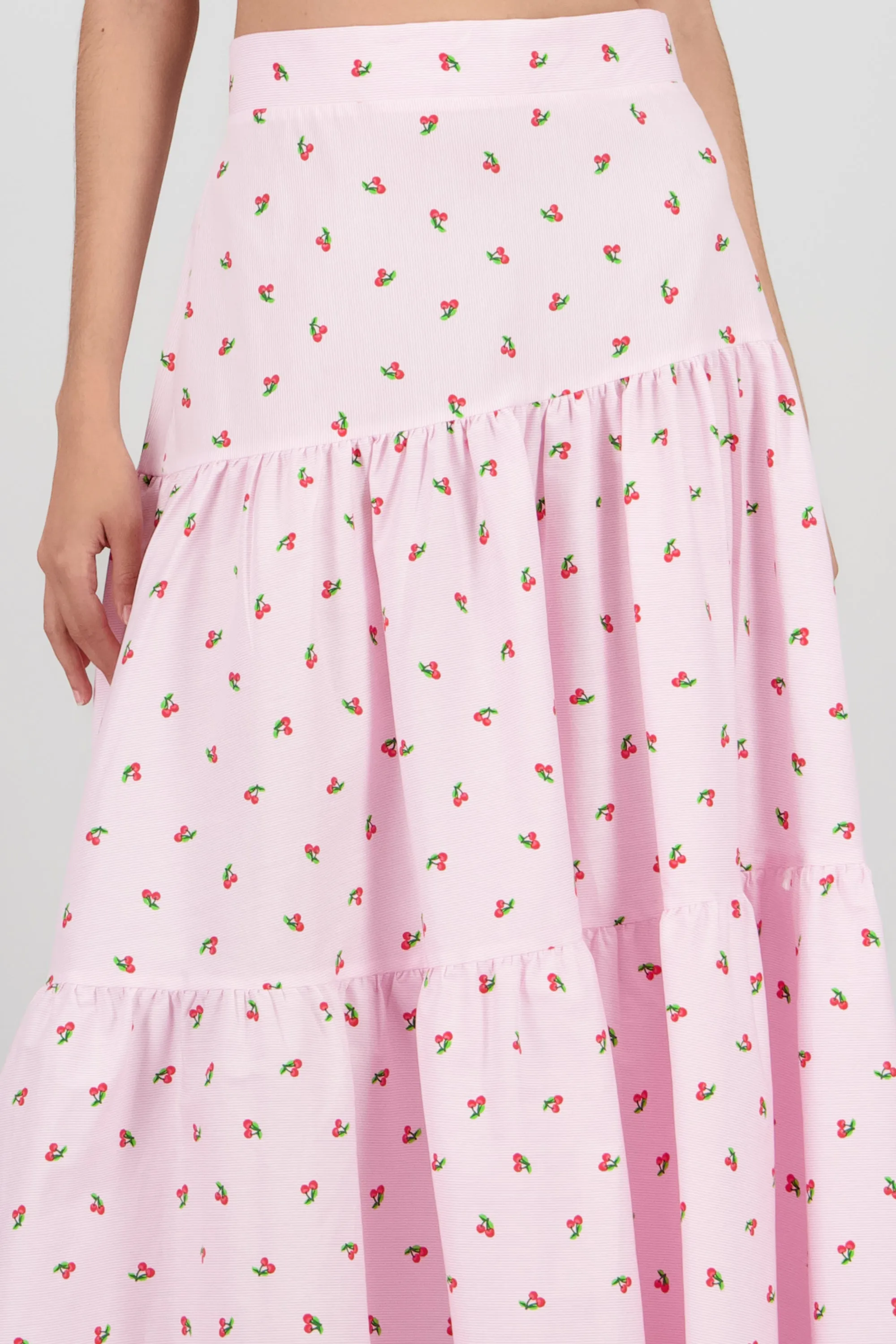 Falda midi olanes detalle frunces sold by Shasa product image thumbnail 5