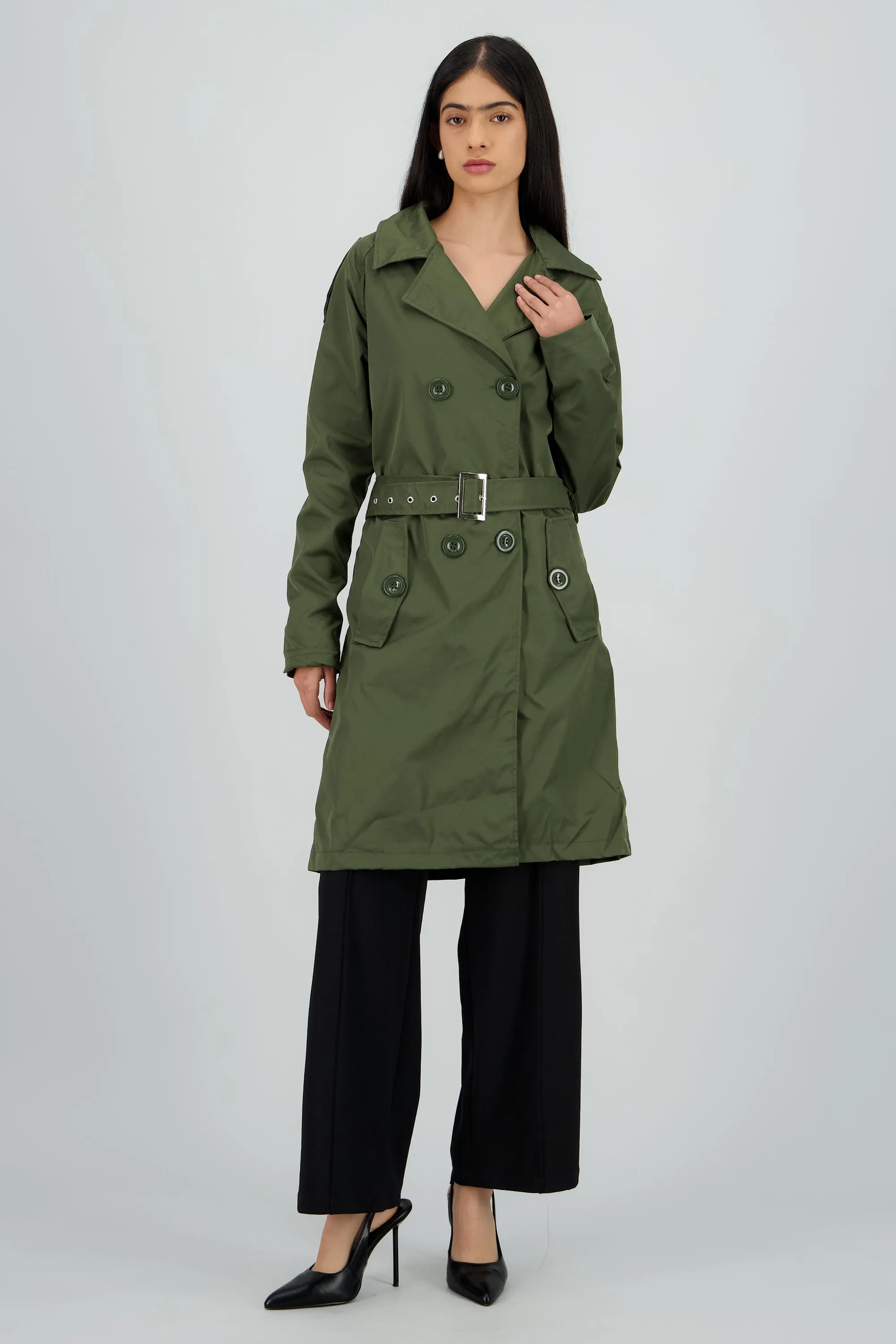 Gabardina midi con cinturon sold by Shasa product image thumbnail 2