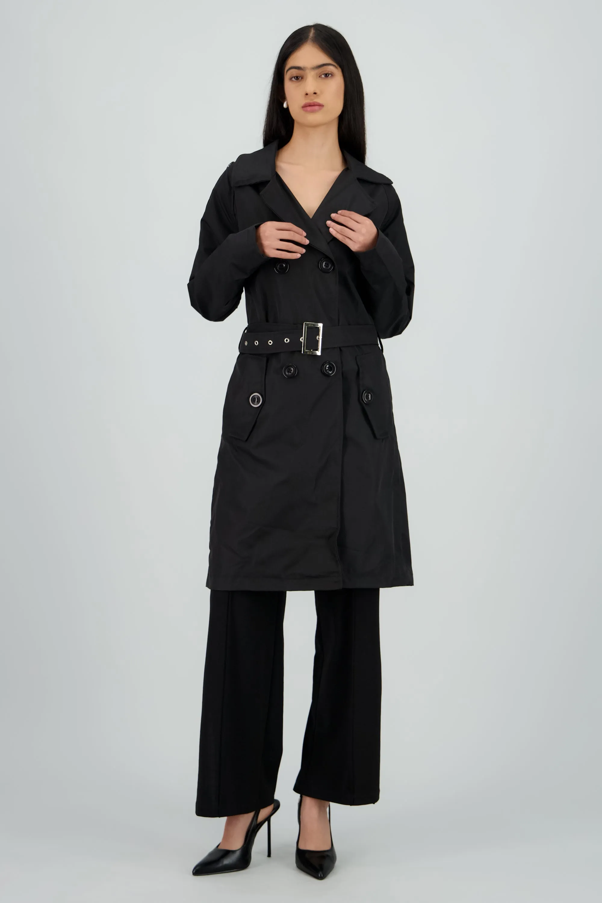 Gabardina midi con cinturon sold by Shasa product image thumbnail 2