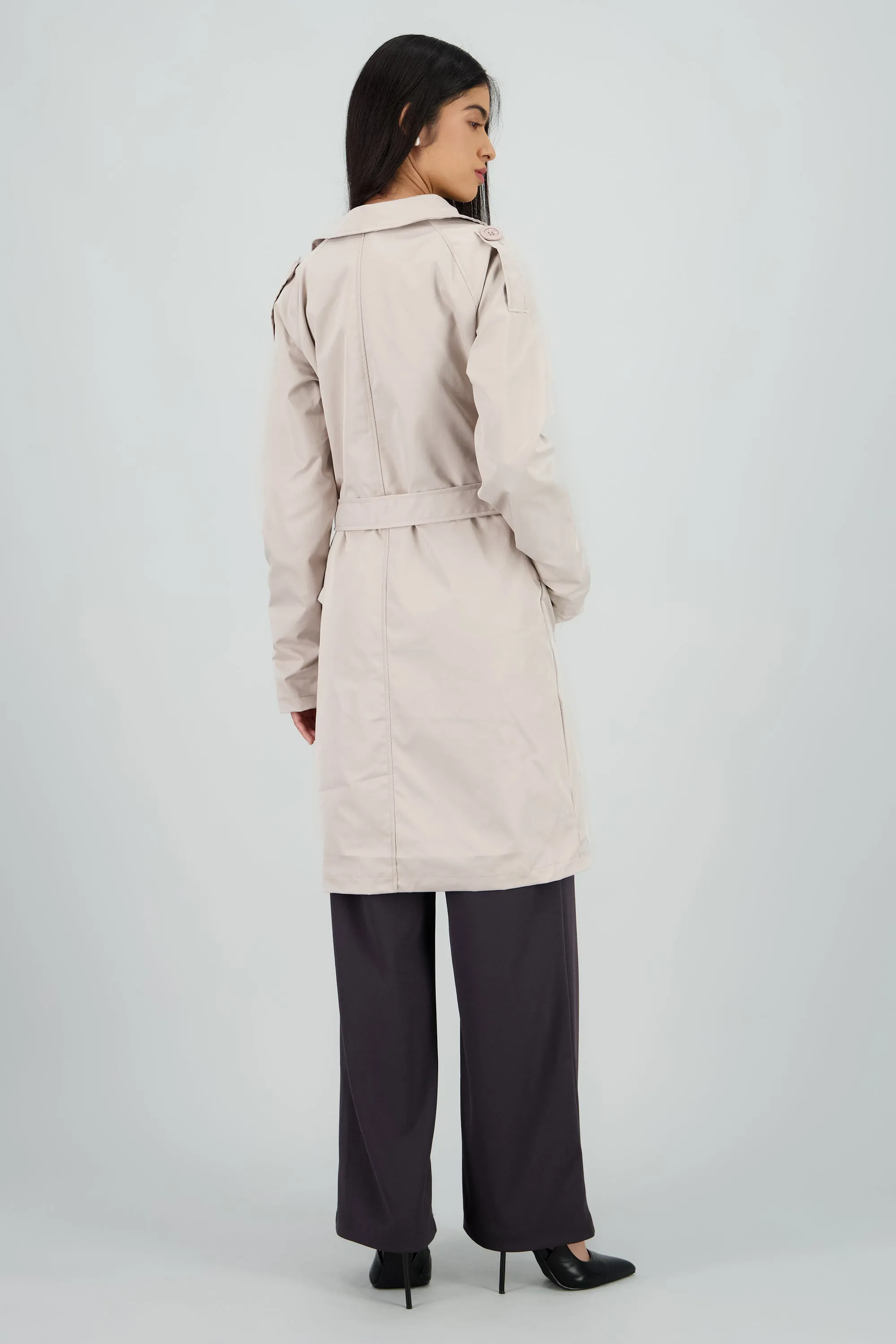 Gabardina midi con cinturon sold by Shasa product image thumbnail 4