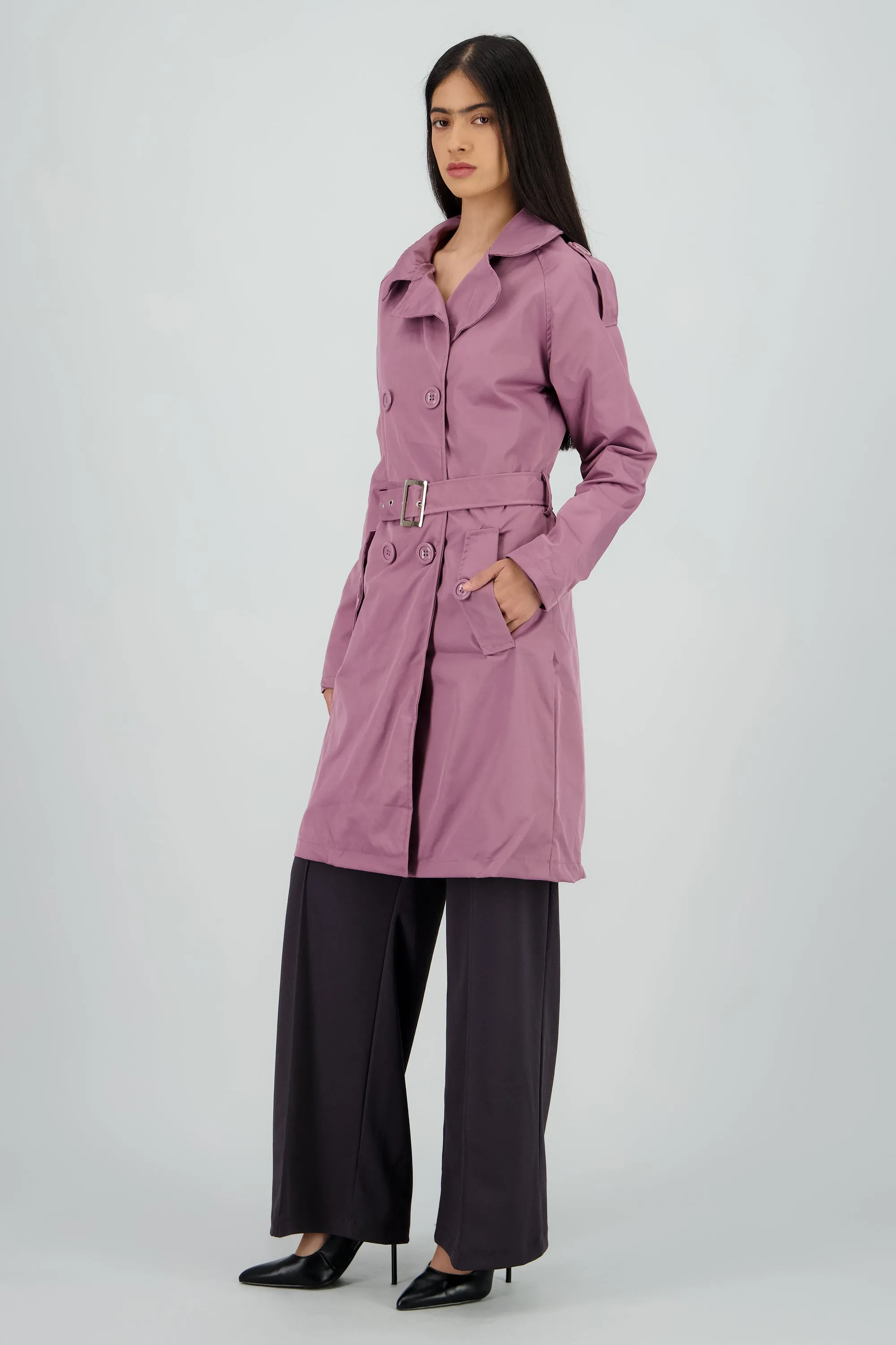 Gabardina midi con cinturon sold by Shasa product image thumbnail 3