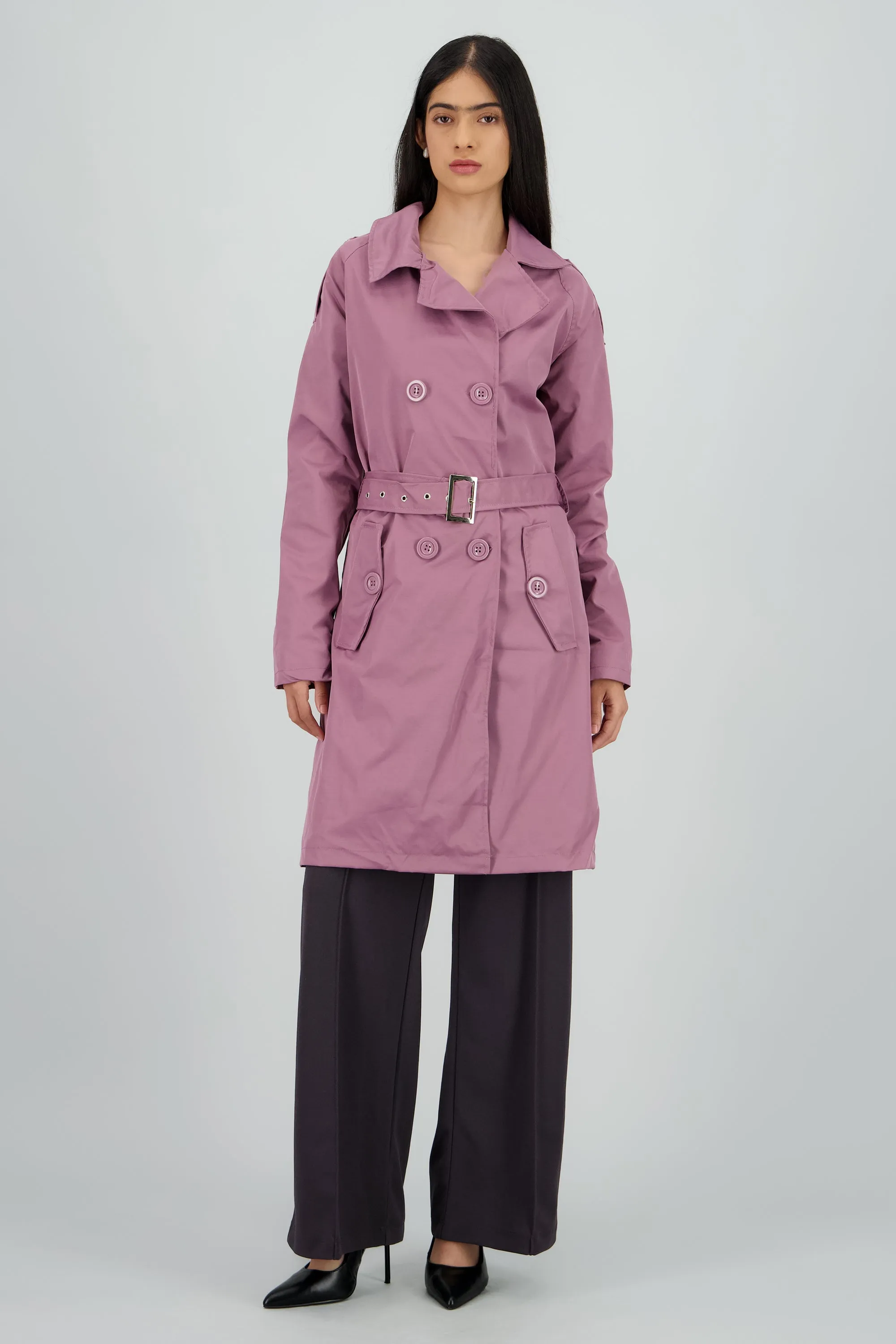 Gabardina midi con cinturon sold by Shasa product image thumbnail 2