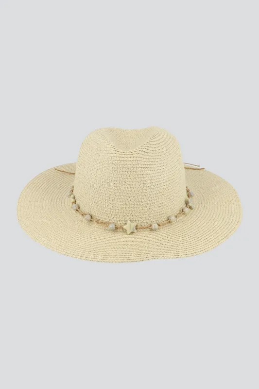 Sombrero de playa estrellas sold by Shasa