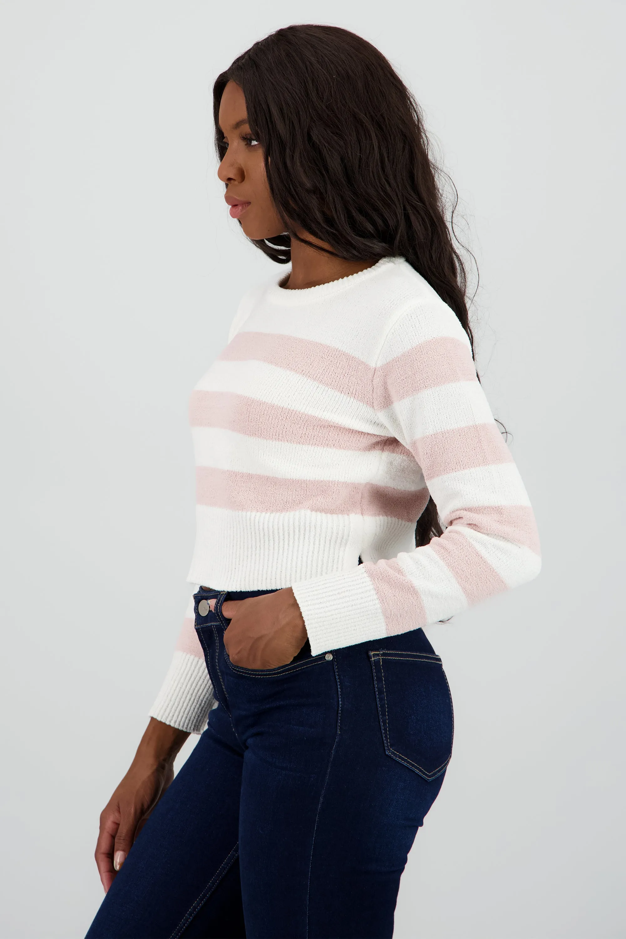 Suéter crop rayas sold by Shasa product image thumbnail 3